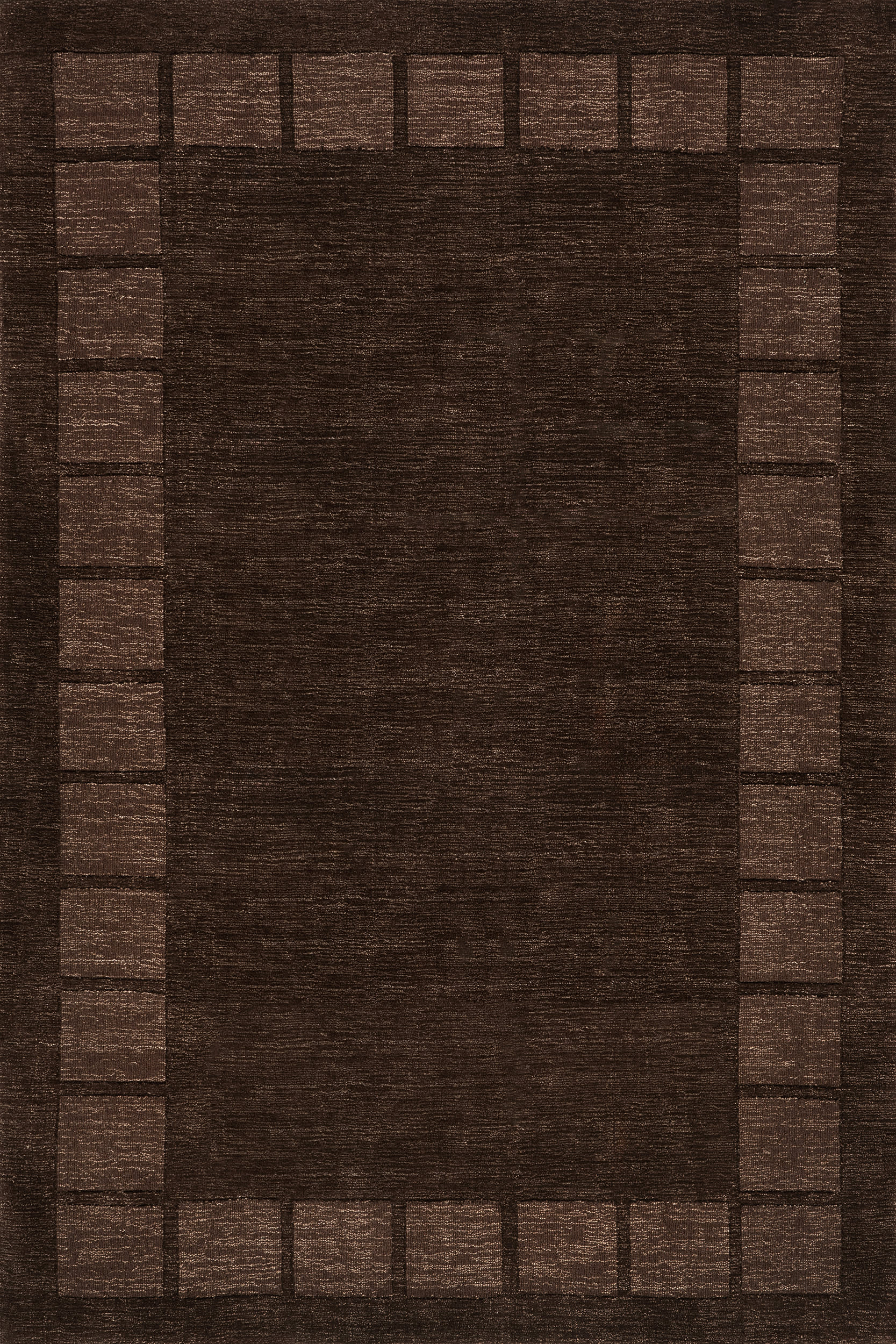 Petra High-Low Wool-Blend Rug | Truffle Brown