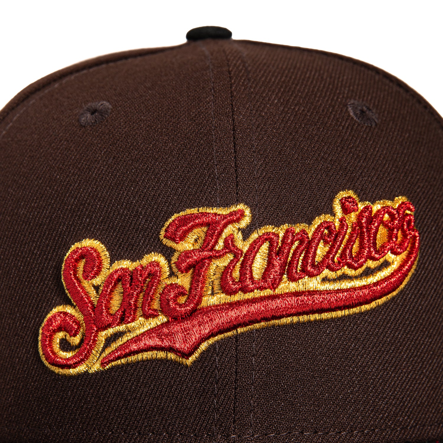 New Era 59Fifty Sweethearts San Francisco Giants 2010 World Series Patch Script Hat - Brown, Black, Red, Pink