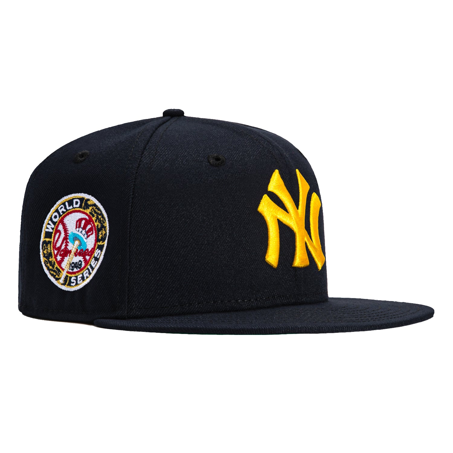 New Era 59Fifty Deep Ocean Gold New York Yankees 1949 World Series Patch Hat - Navy, Gold