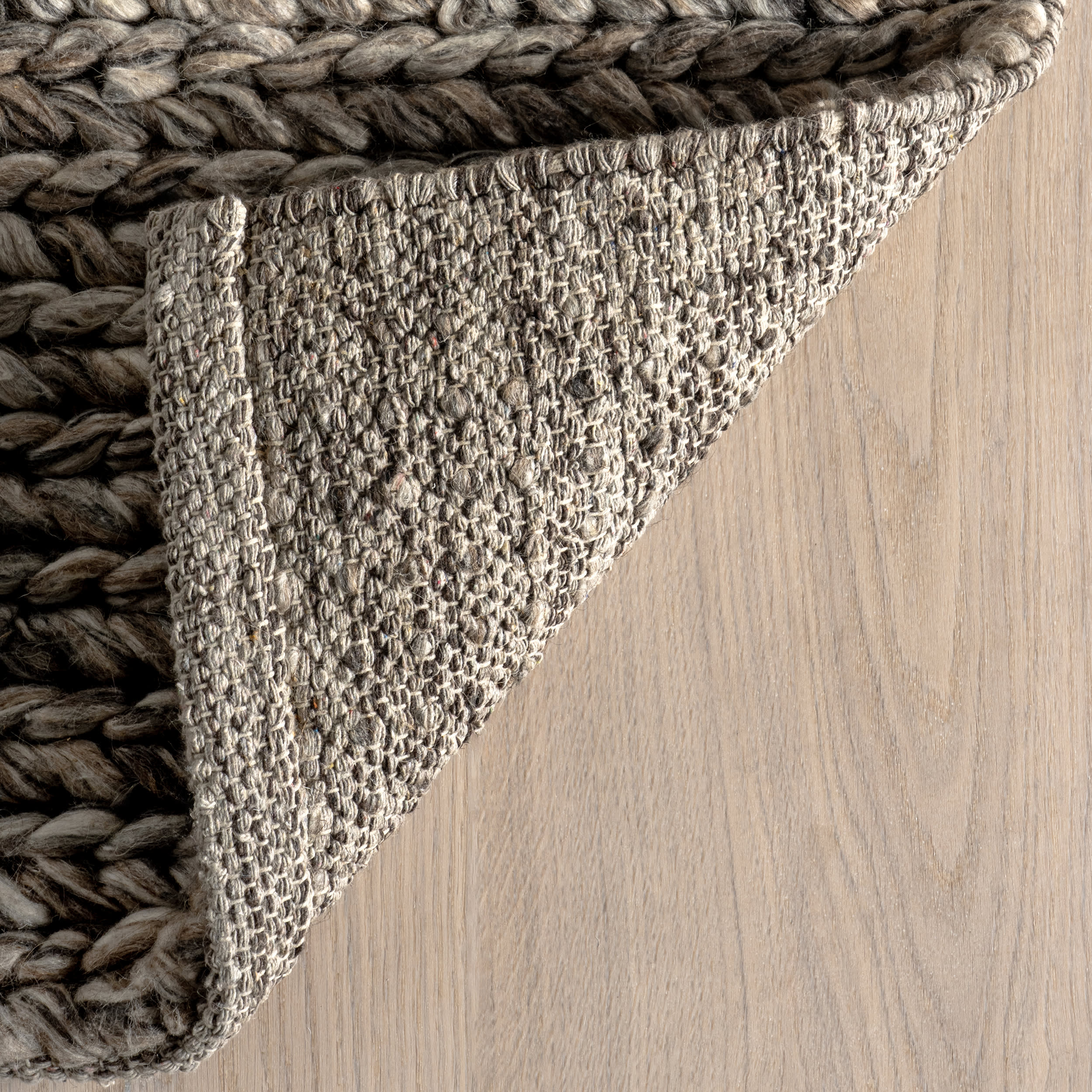 Softest Knit Wool Rug | Grey