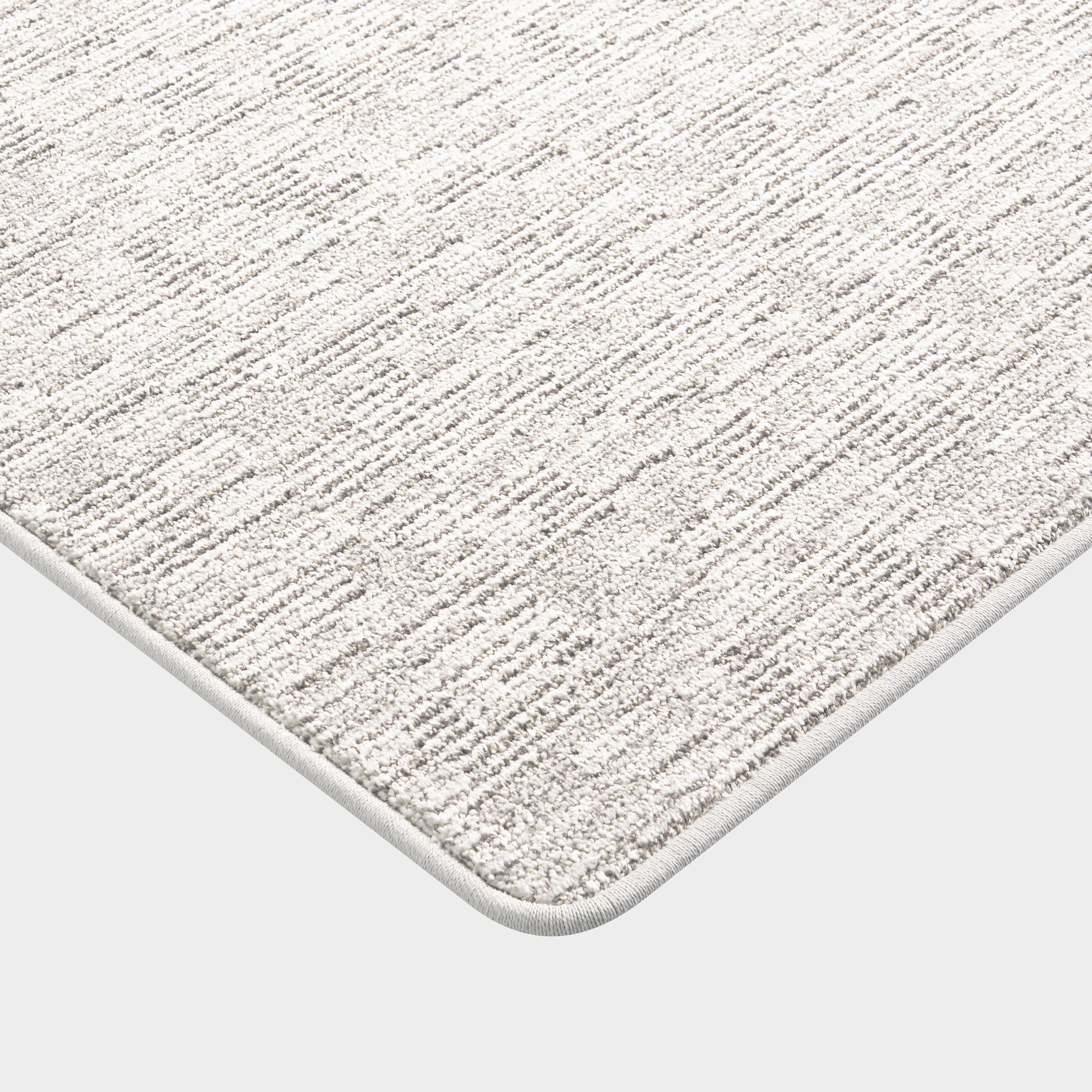 Shearwater Ridged Custom Rug | Light Grey