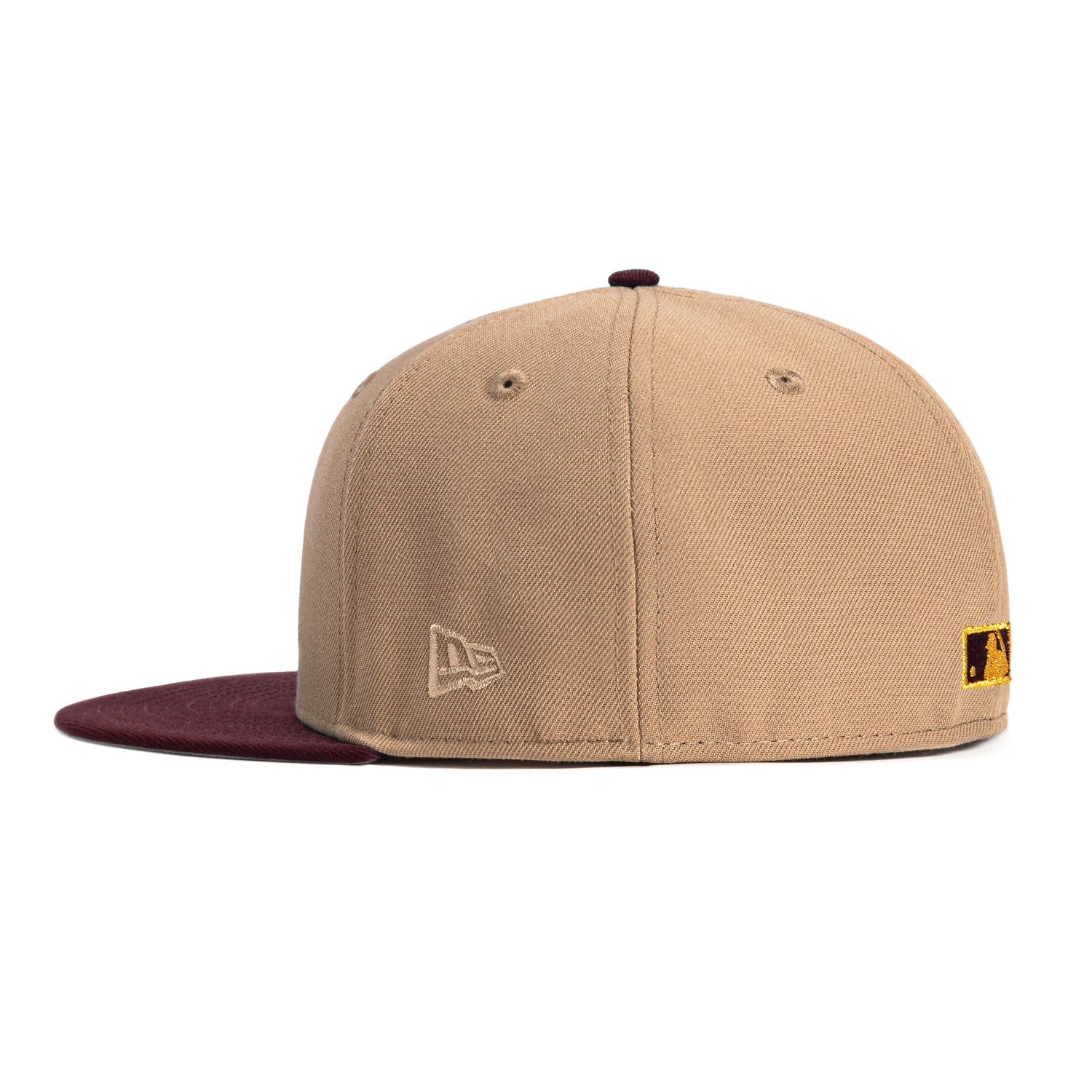 New Era 59Fifty Seattle Mariners 40th Anniversary Patch Hat - Khaki, Maroon