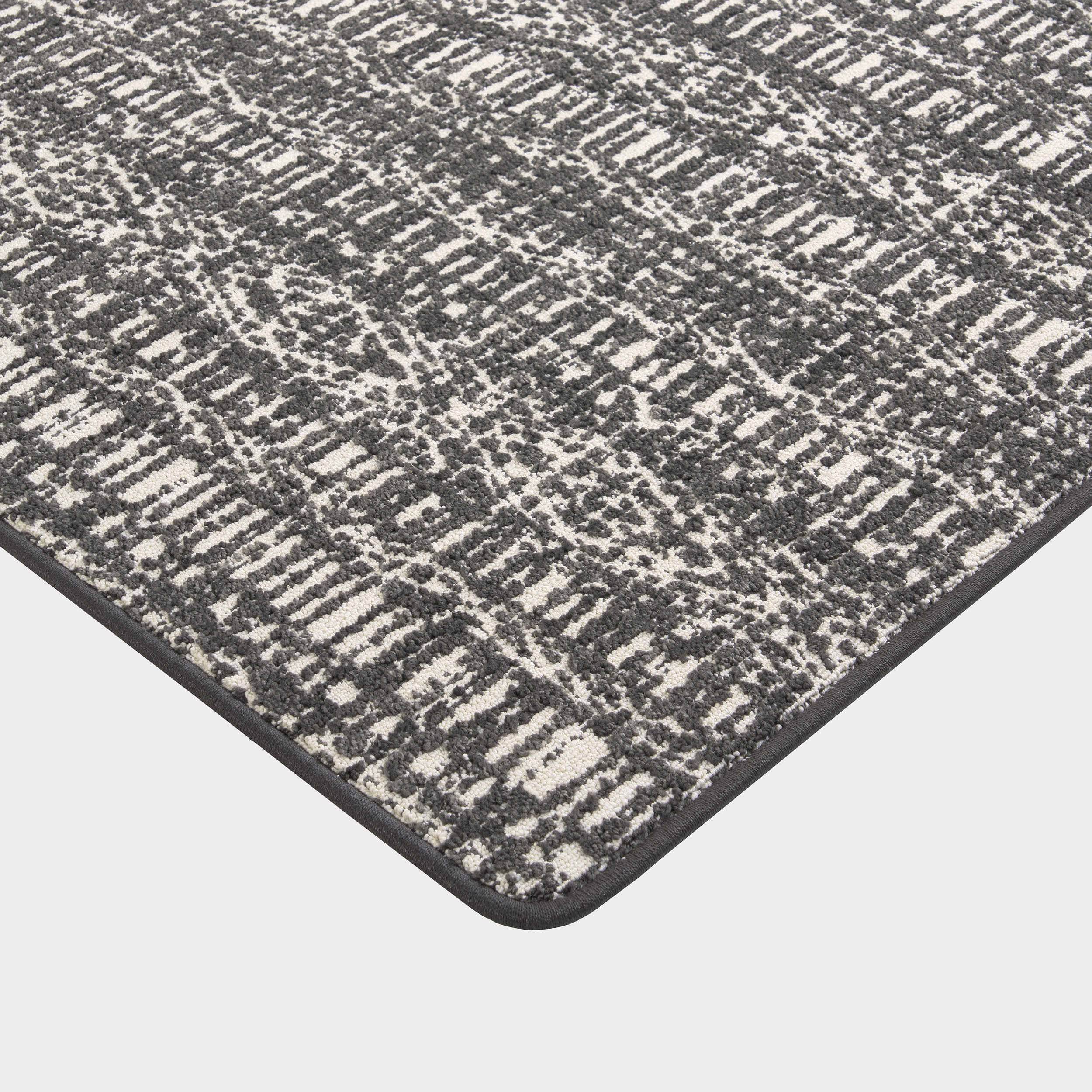 Tanager Distressed Custom Rug | Charcoal