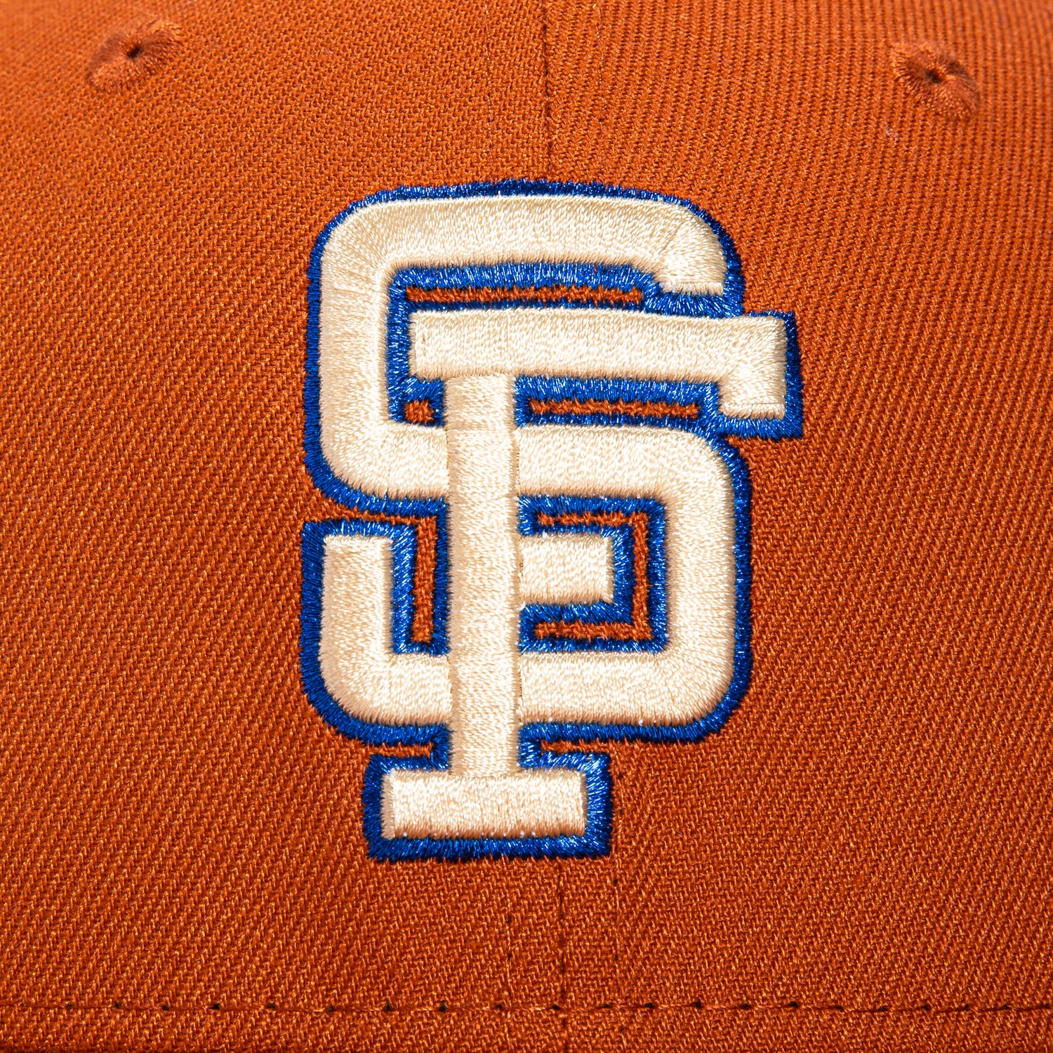 New Era 59Fifty San Francisco Giants 1989 World Series Patch Hat - Burnt Orange, Tan, Royal