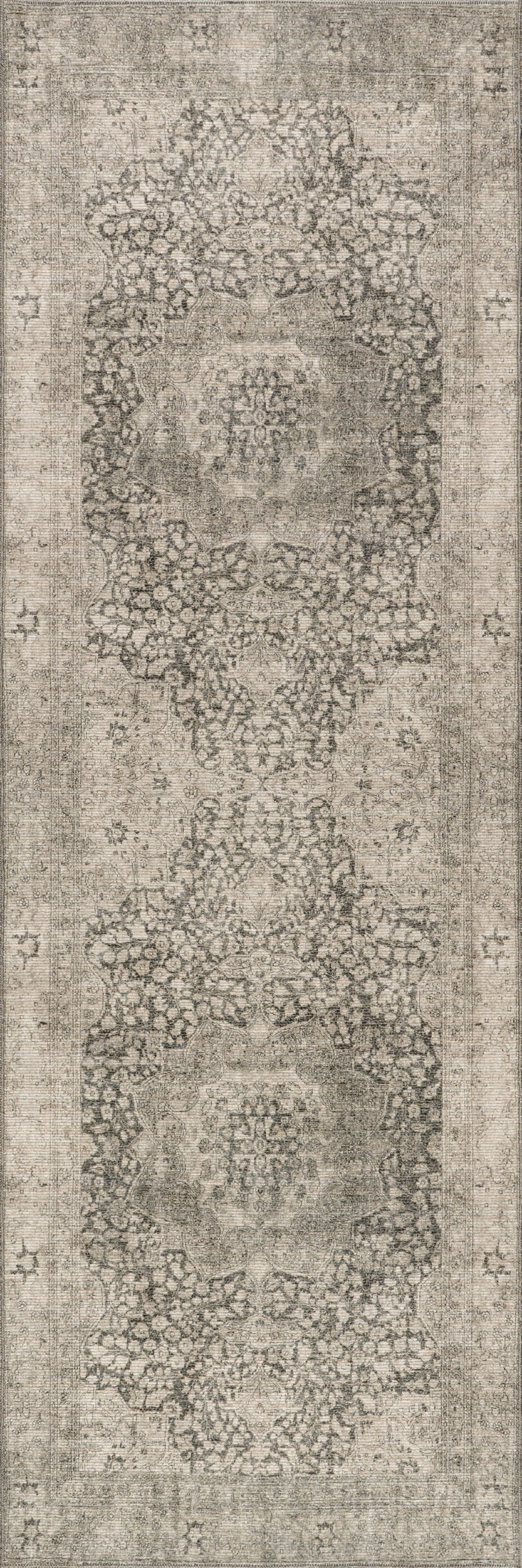 Colts Neck Antiqued Jute-Blend Rug | Grey