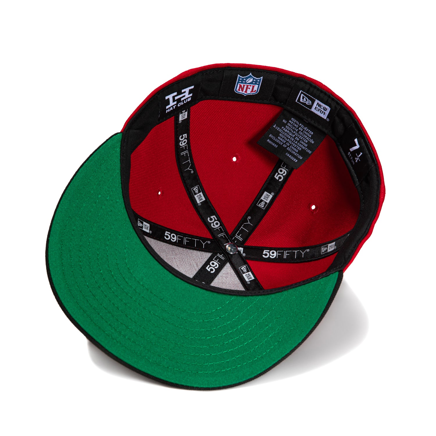 New Era 59Fifty San Francisco 49ers 30th Anniversary Champions Patch Script Hat - Red, Black