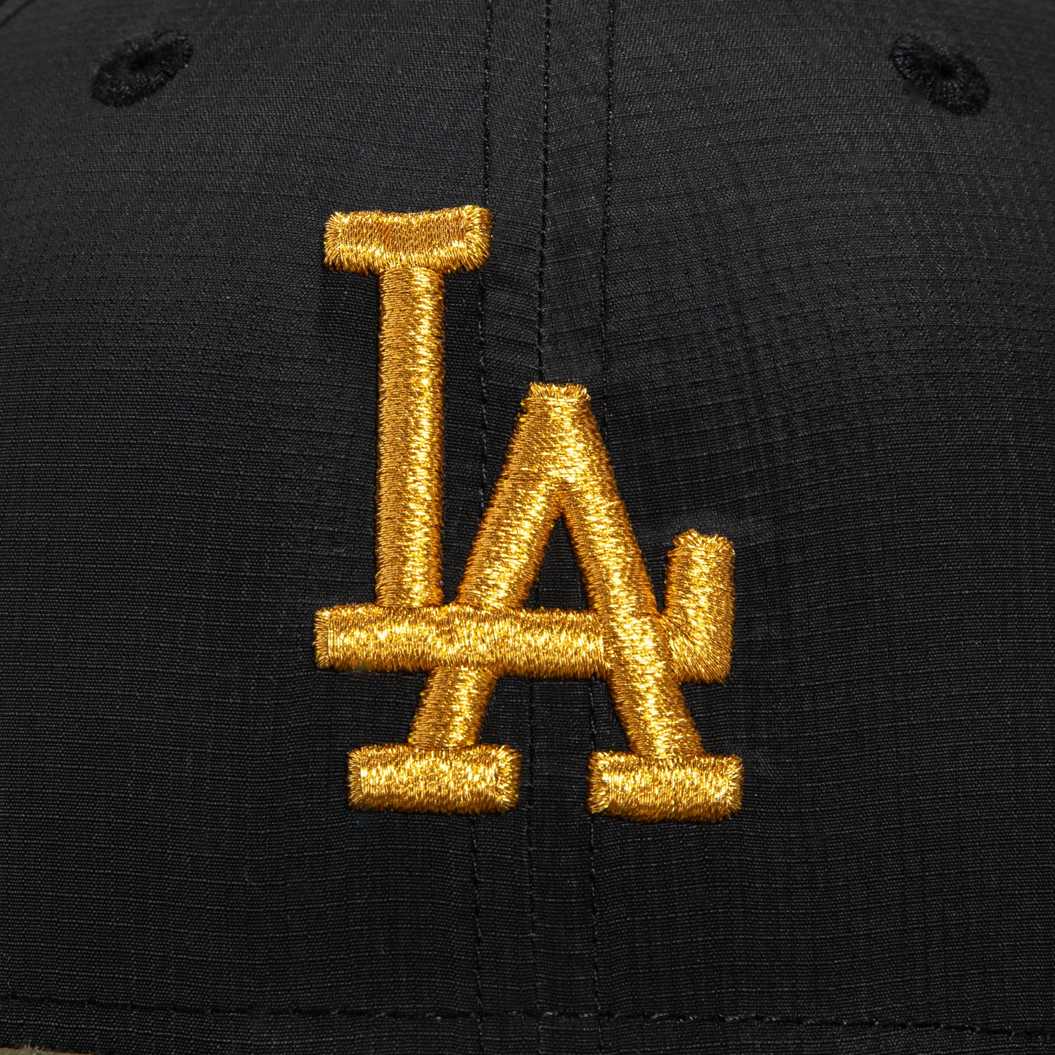 New Era 59Fifty Los Angeles Dodgers 40th Anniversary Stadium Patch Hat - Black, Olive, Metallic Gold