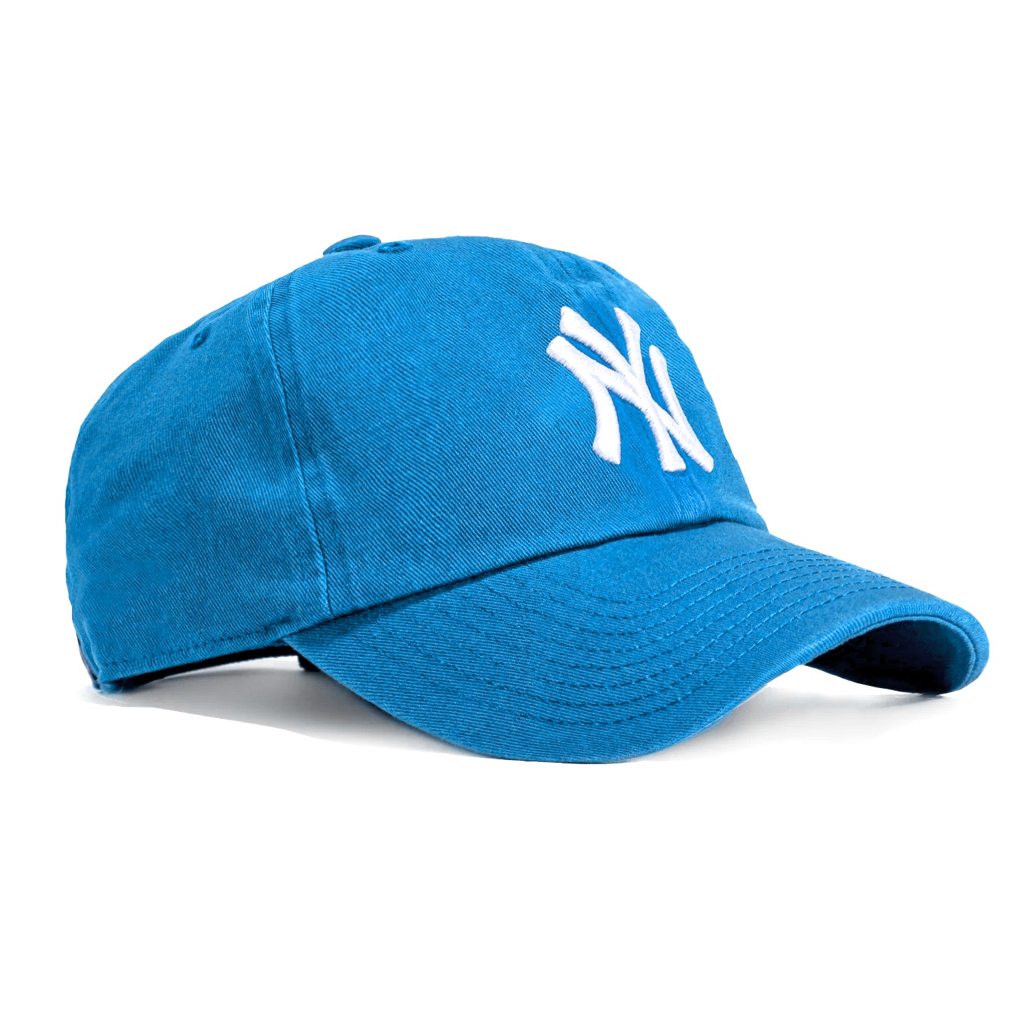 47 Brand New York Yankees Cleanup Adjustable Hat - Light Blue, White