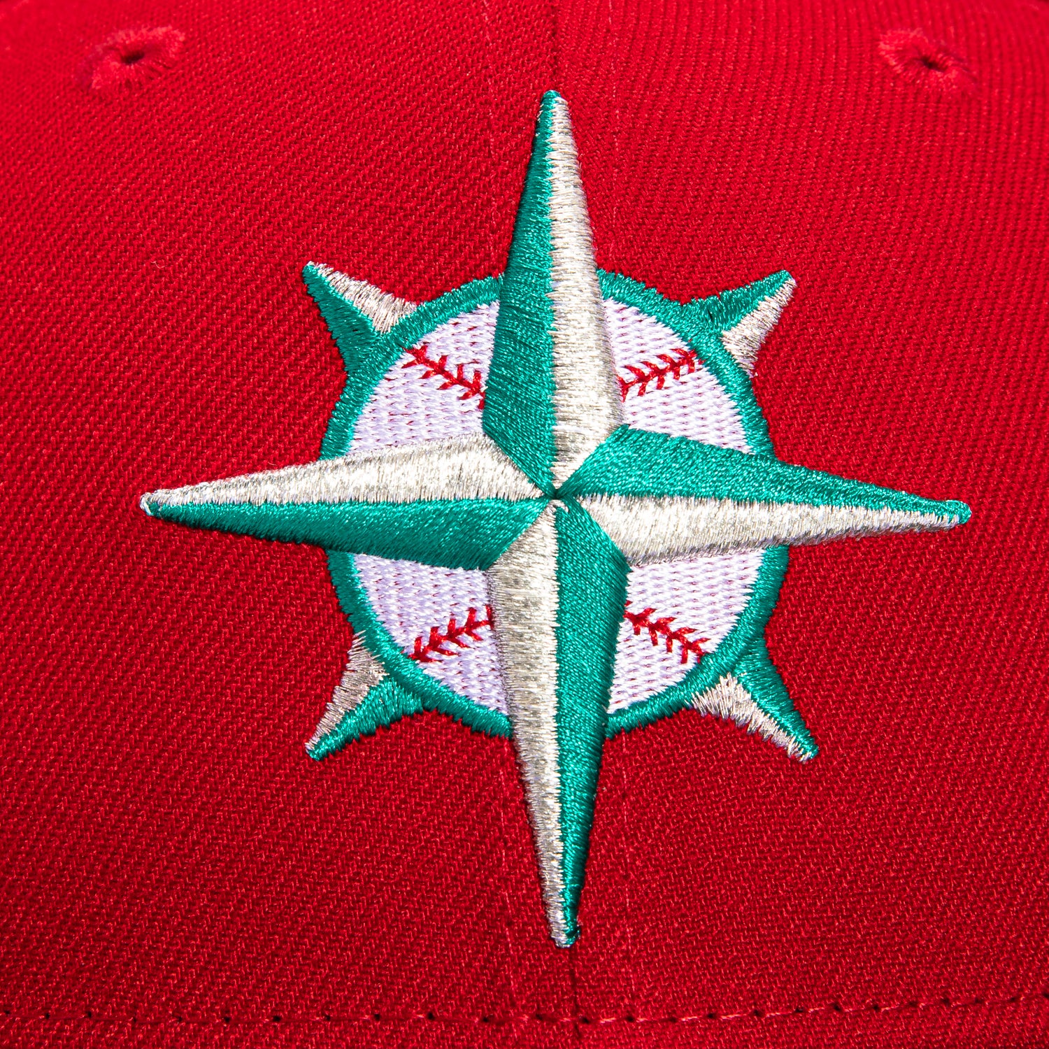 New Era 59Fifty Seattle Mariners 2001 All Star Game Patch Hat - Red, Navy