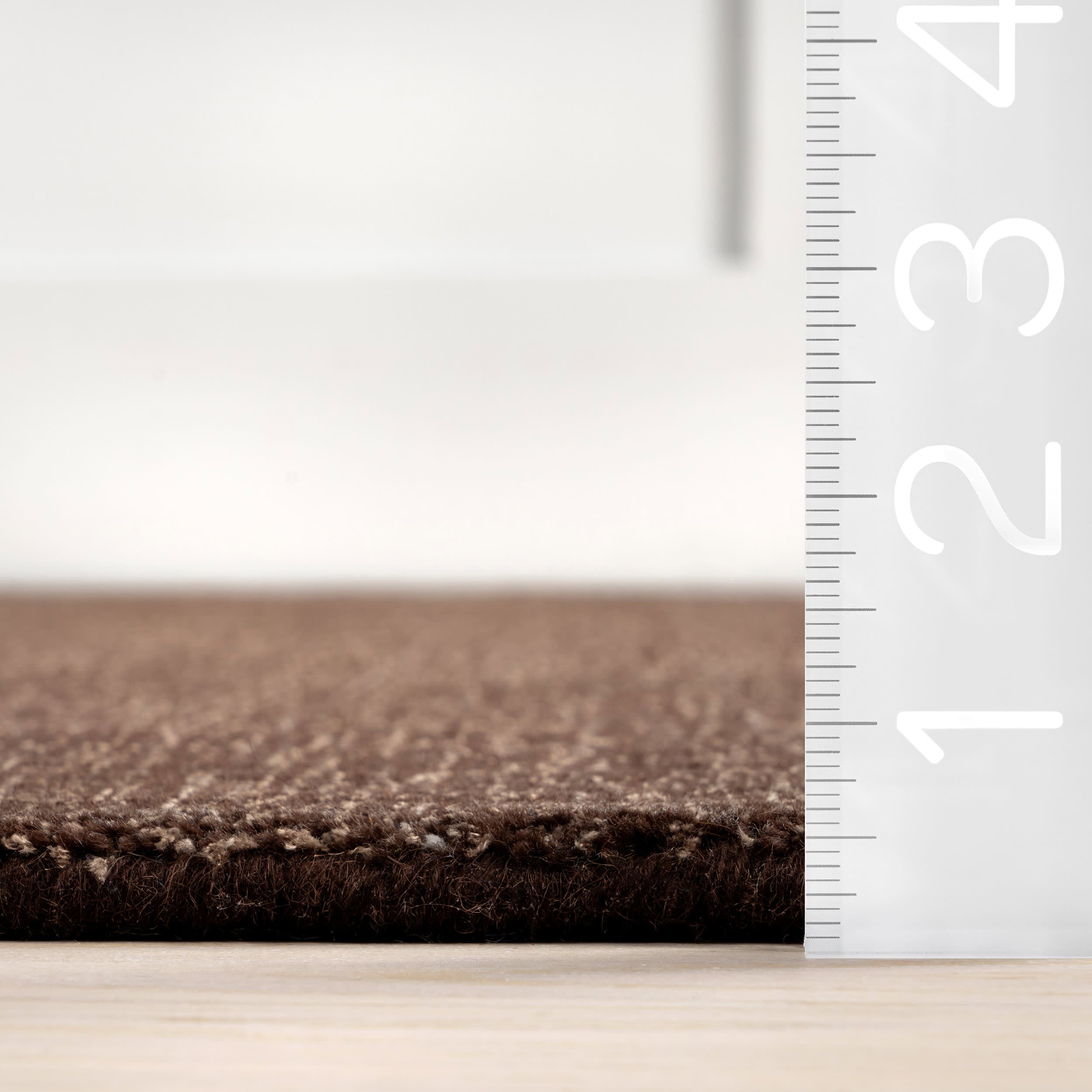 Arrel Speckled Wool-Blend Rug | Truffle Brown