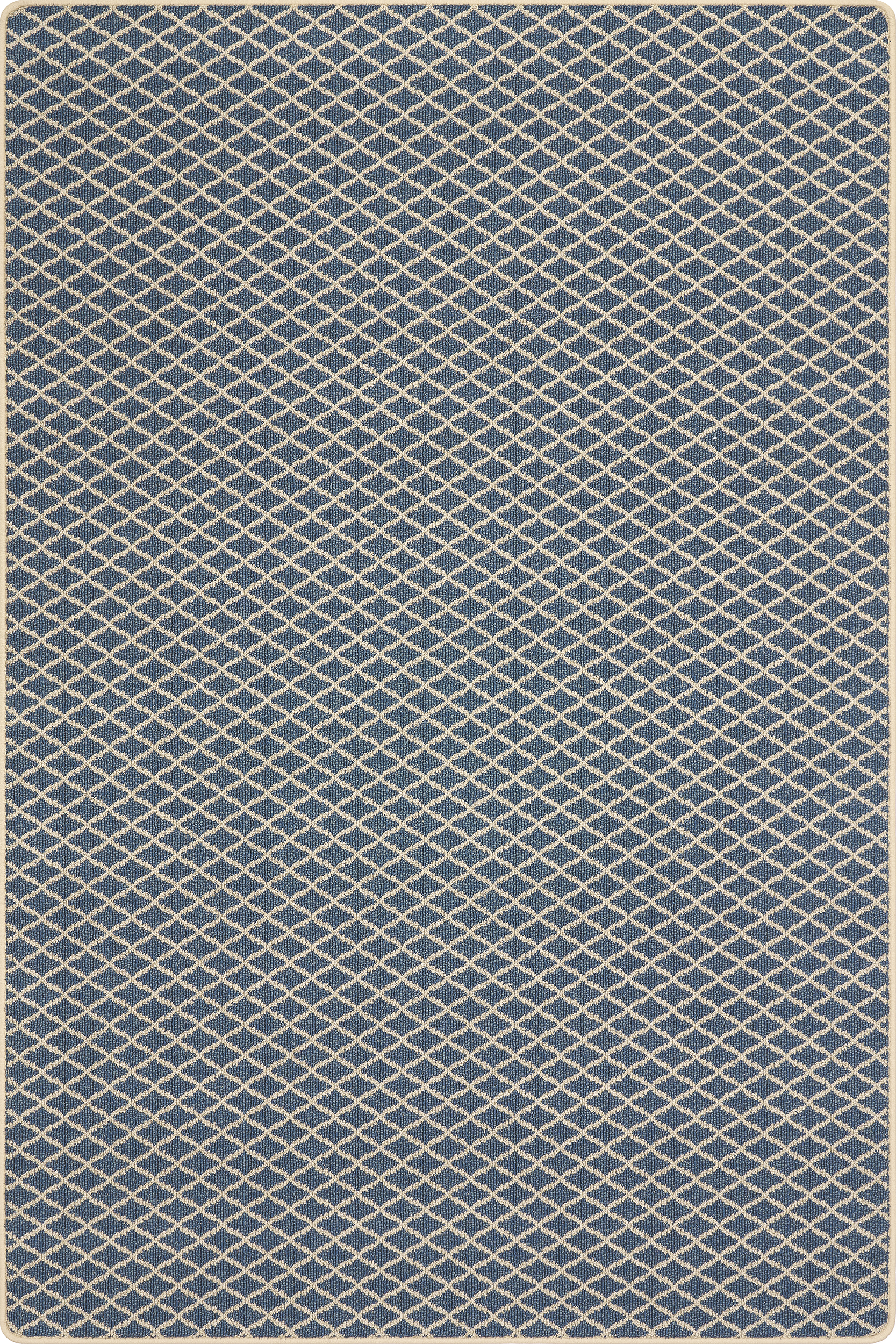 Kittiwake Micro-Trellis Custom Sample Rug | Midnight Blue