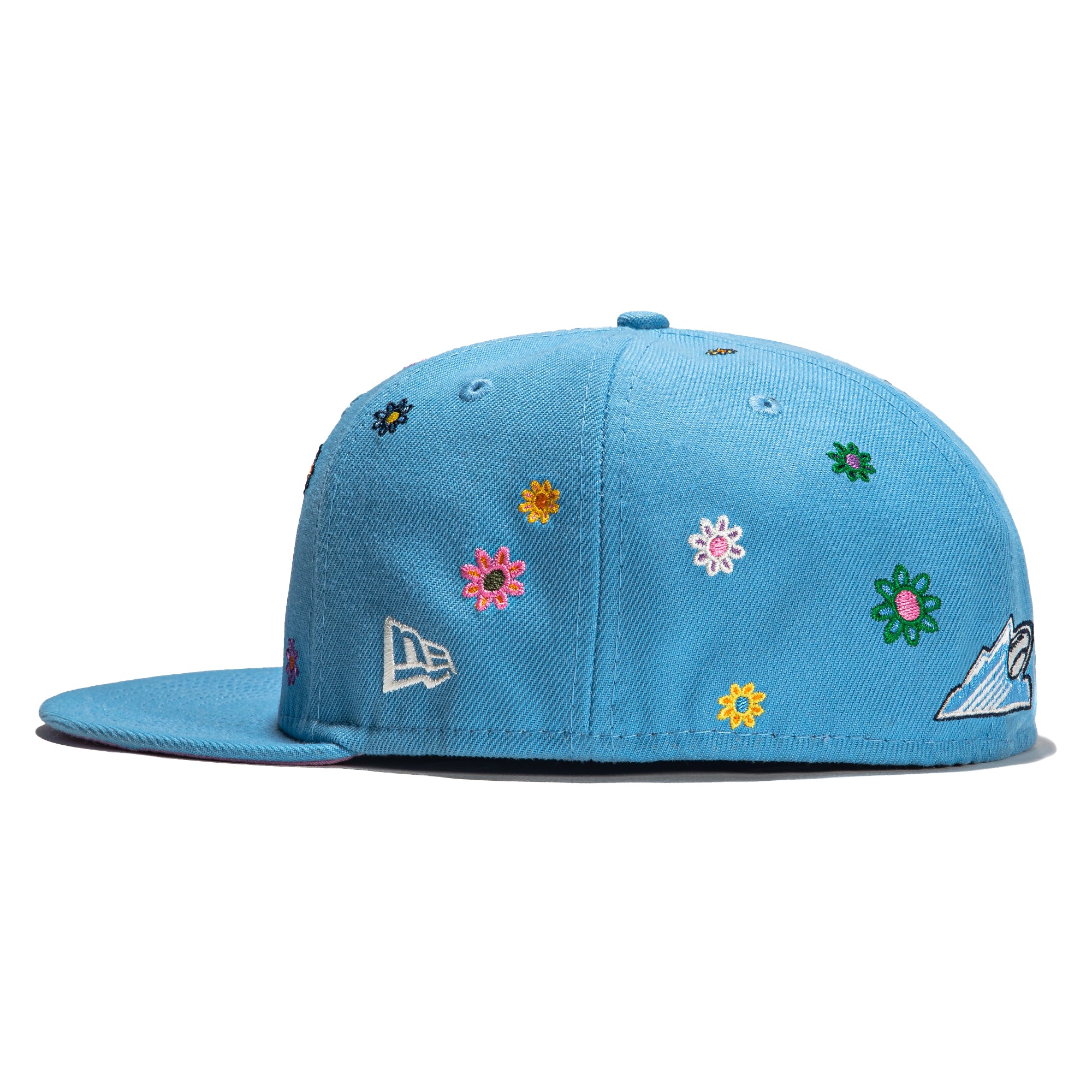 New Era 59Fifty Super Bloom Colorado Rockies Hat - Light Blue