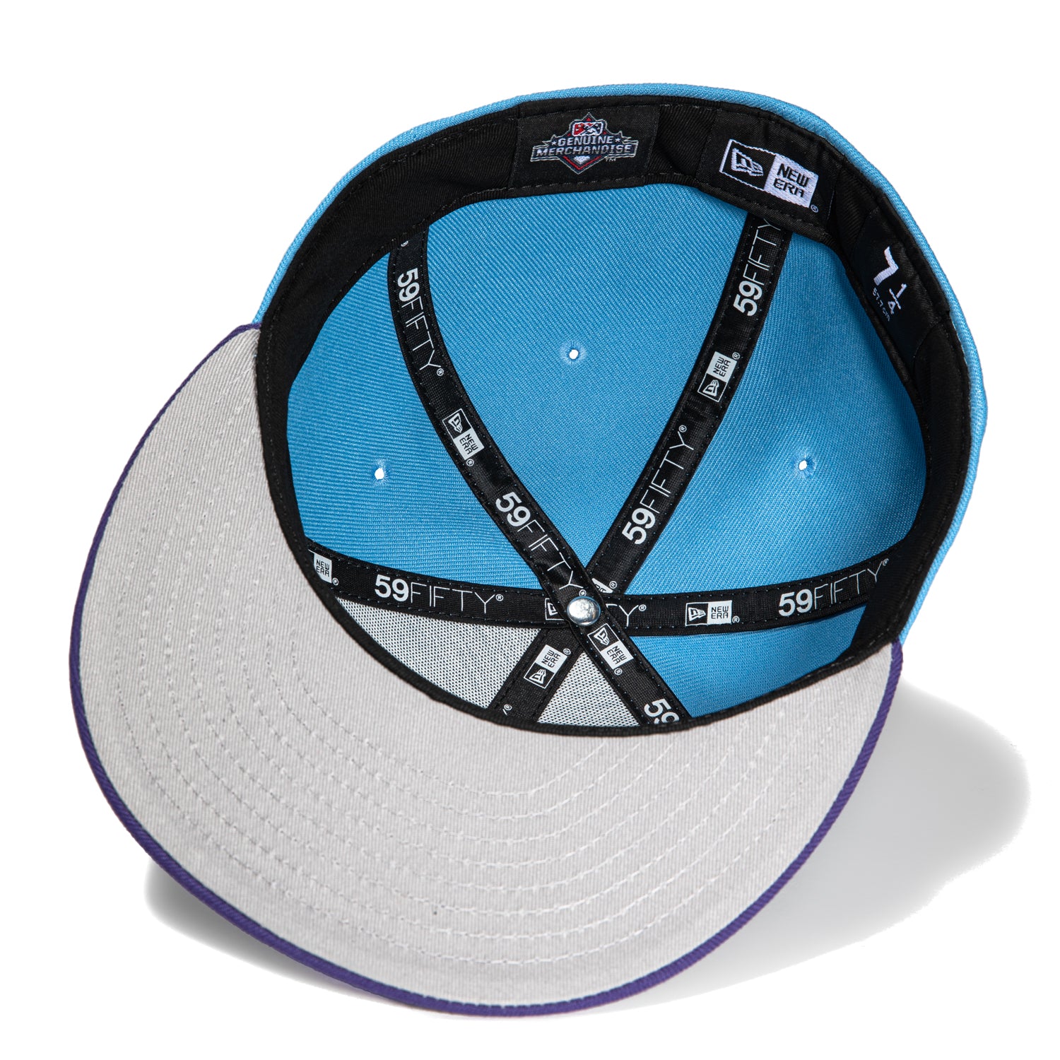 New Era 59Fifty Key West Conchs Logo Patch Hat - Light Blue, Purple