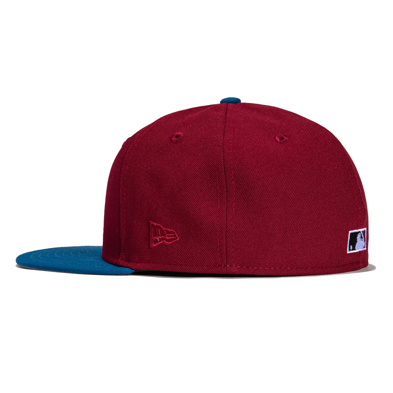 New Era 59Fifty Colorado Rockies 10th Anniversary Patch Logo Hat - Cardinal, Indigo