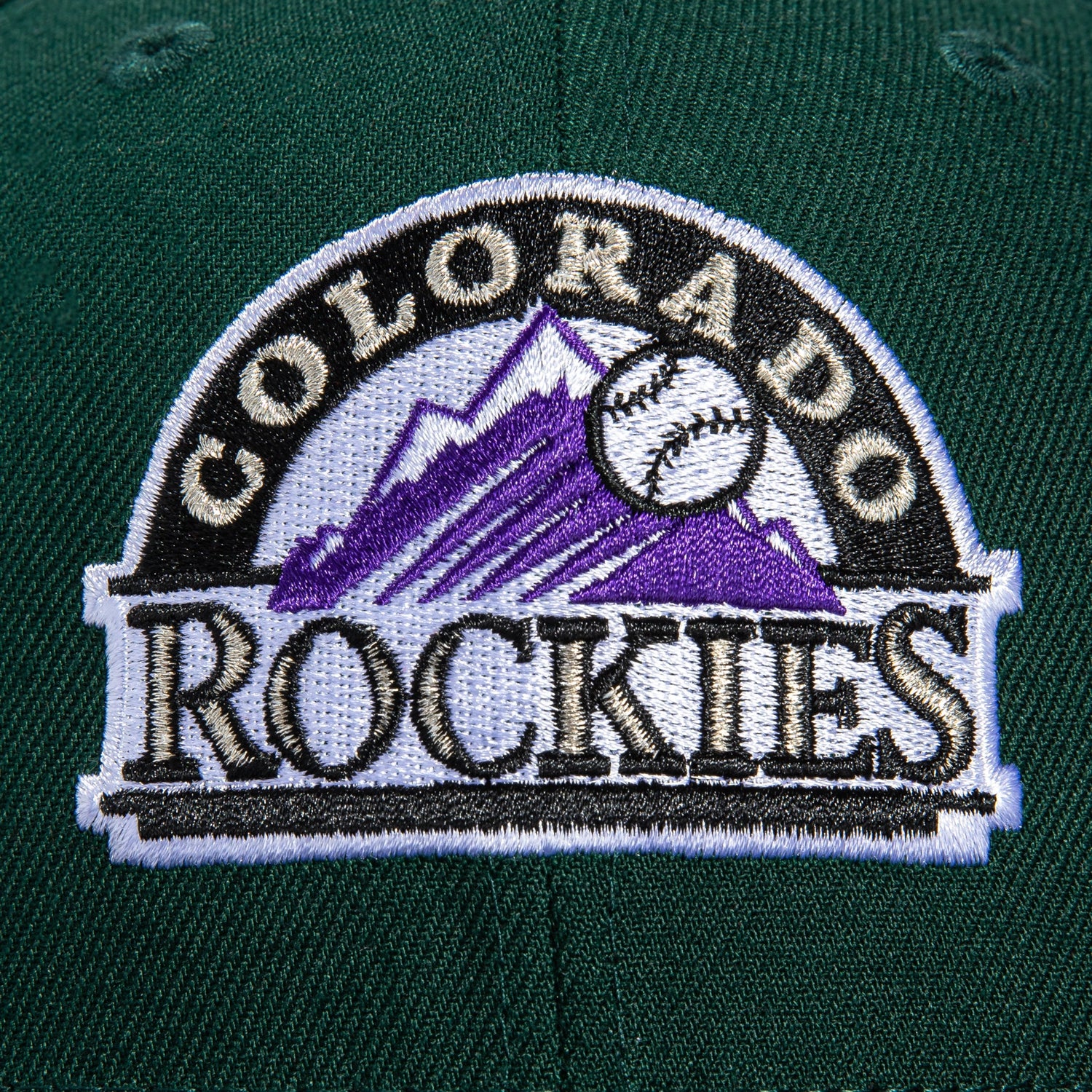 New Era 59Fifty Colorado Rockies 1998 All Star Game Patch Logo Hat - Green, Black