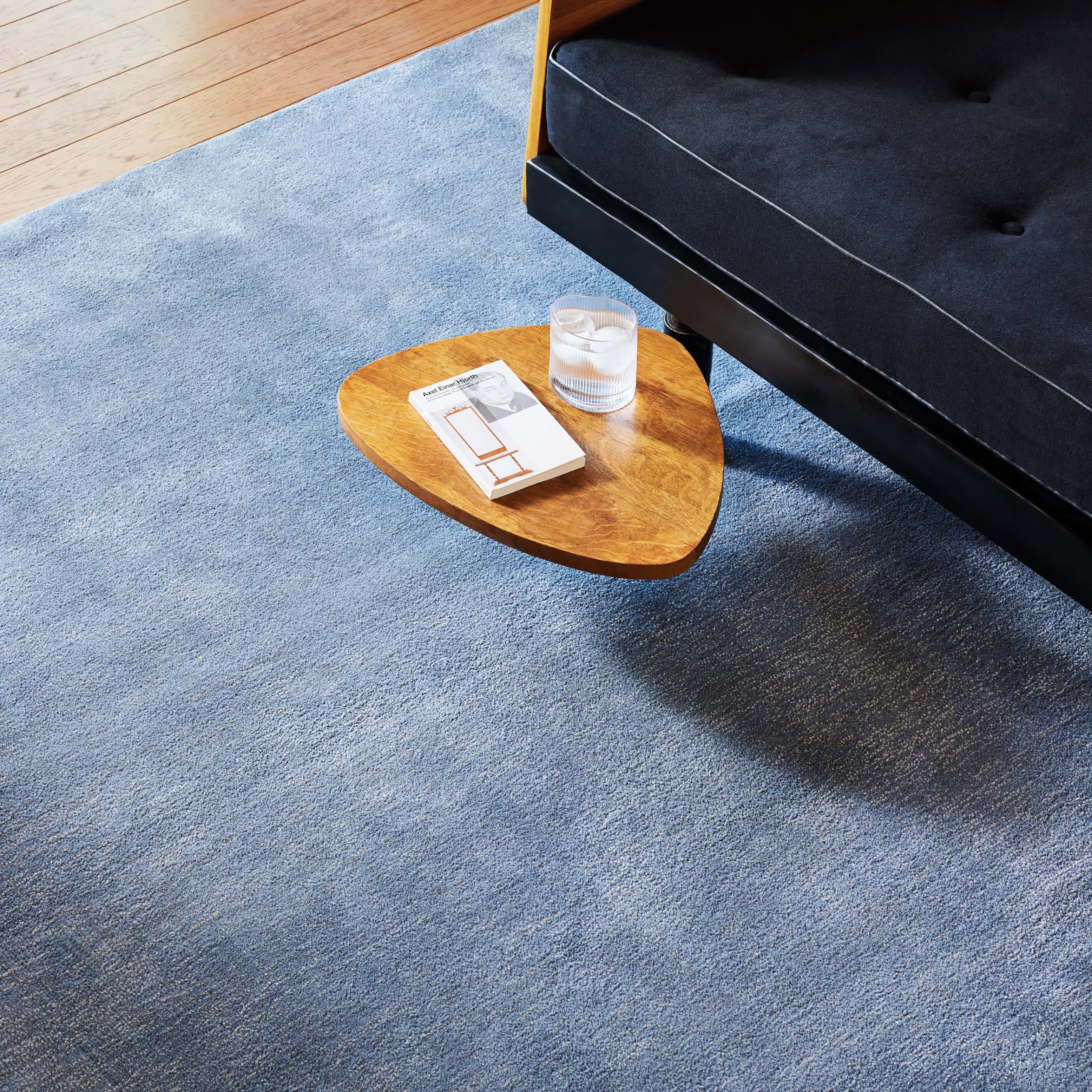 Arrel Speckled Wool-Blend Rug | Denim