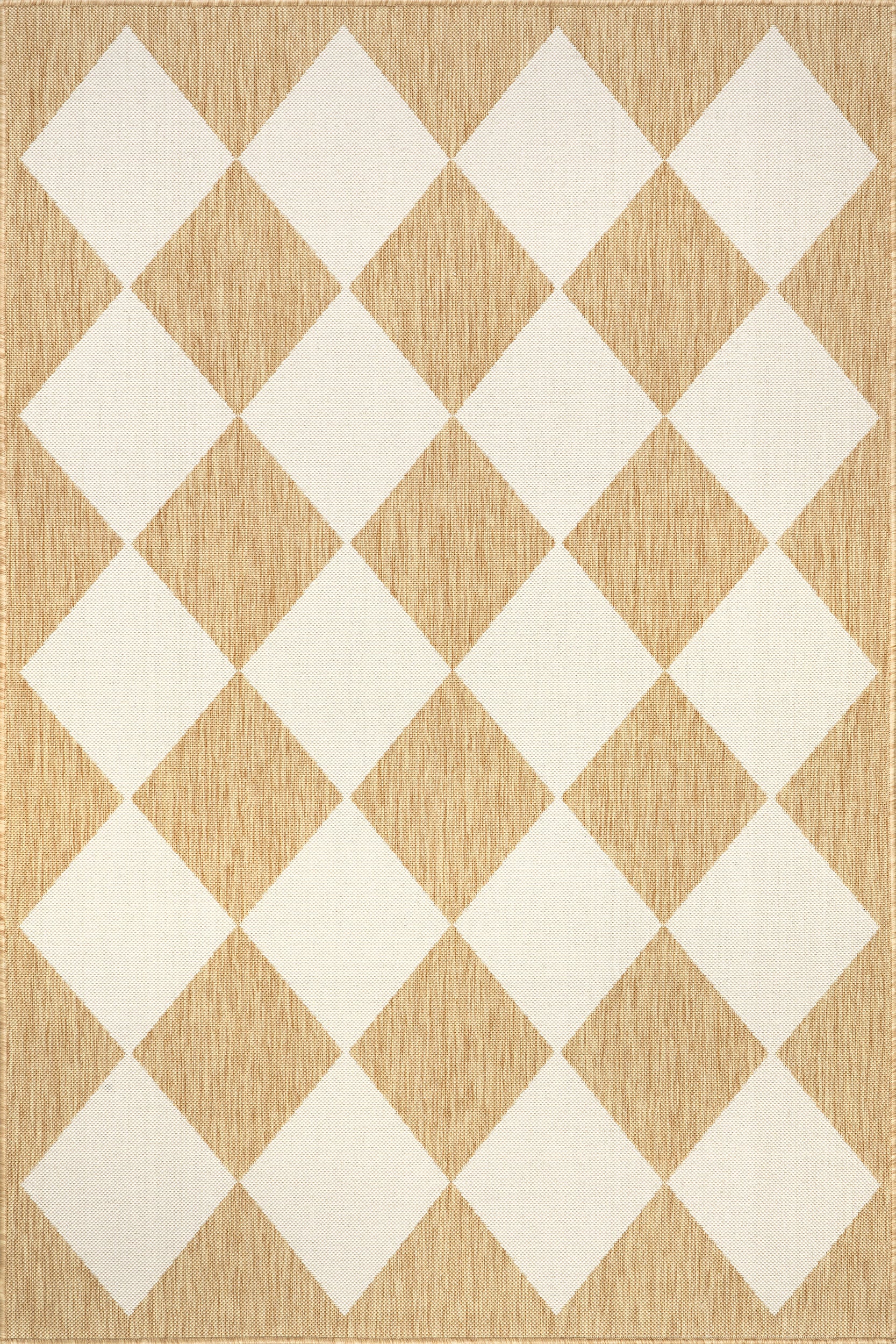 Adelaide Harlequin Indoor/Outdoor Rug | Tan