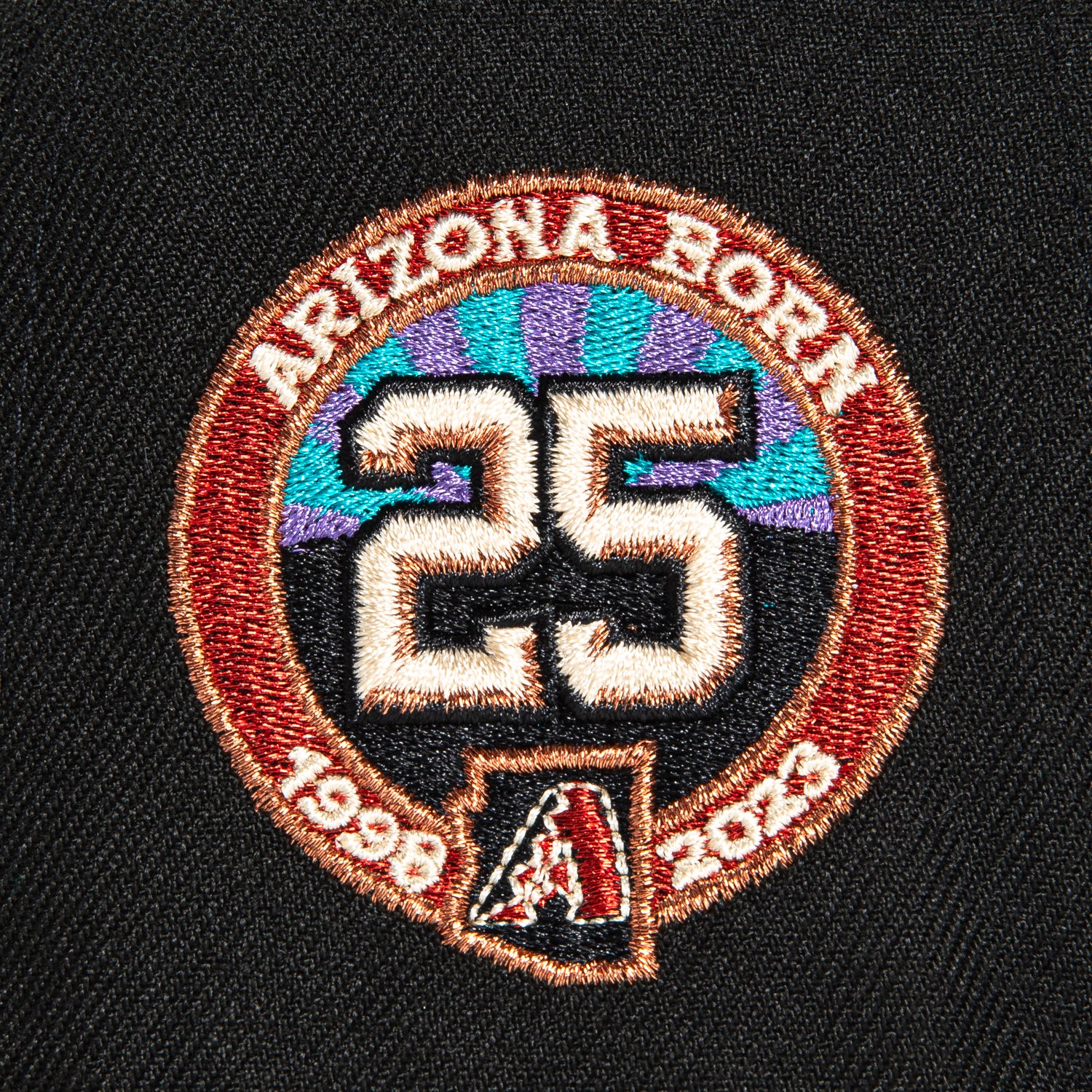 New Era 59Fifty Arizona Diamondbacks 25th Anniversary Patch Word Hat - Black