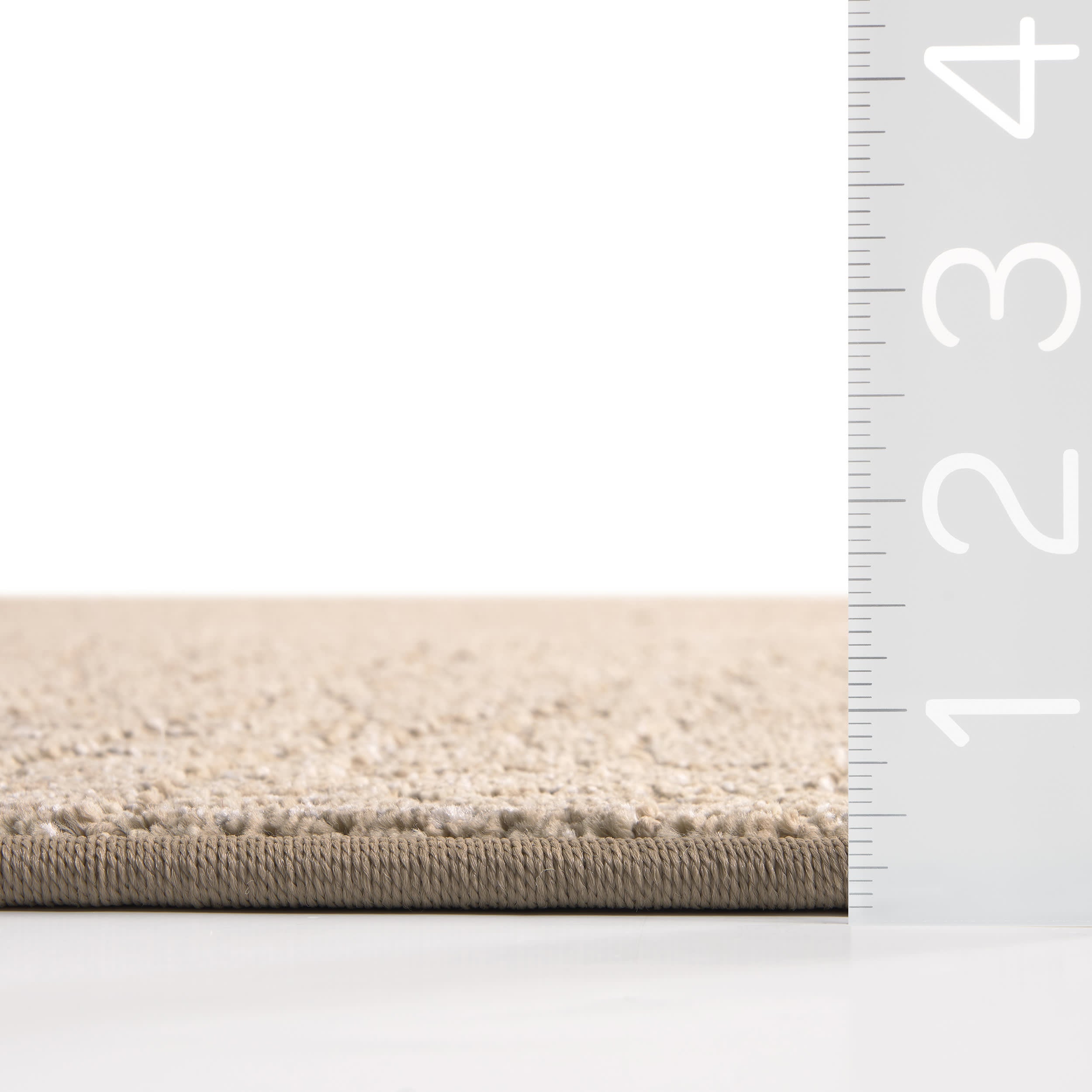 Dunlin Wavy Ridged Custom Rug | Light Brown