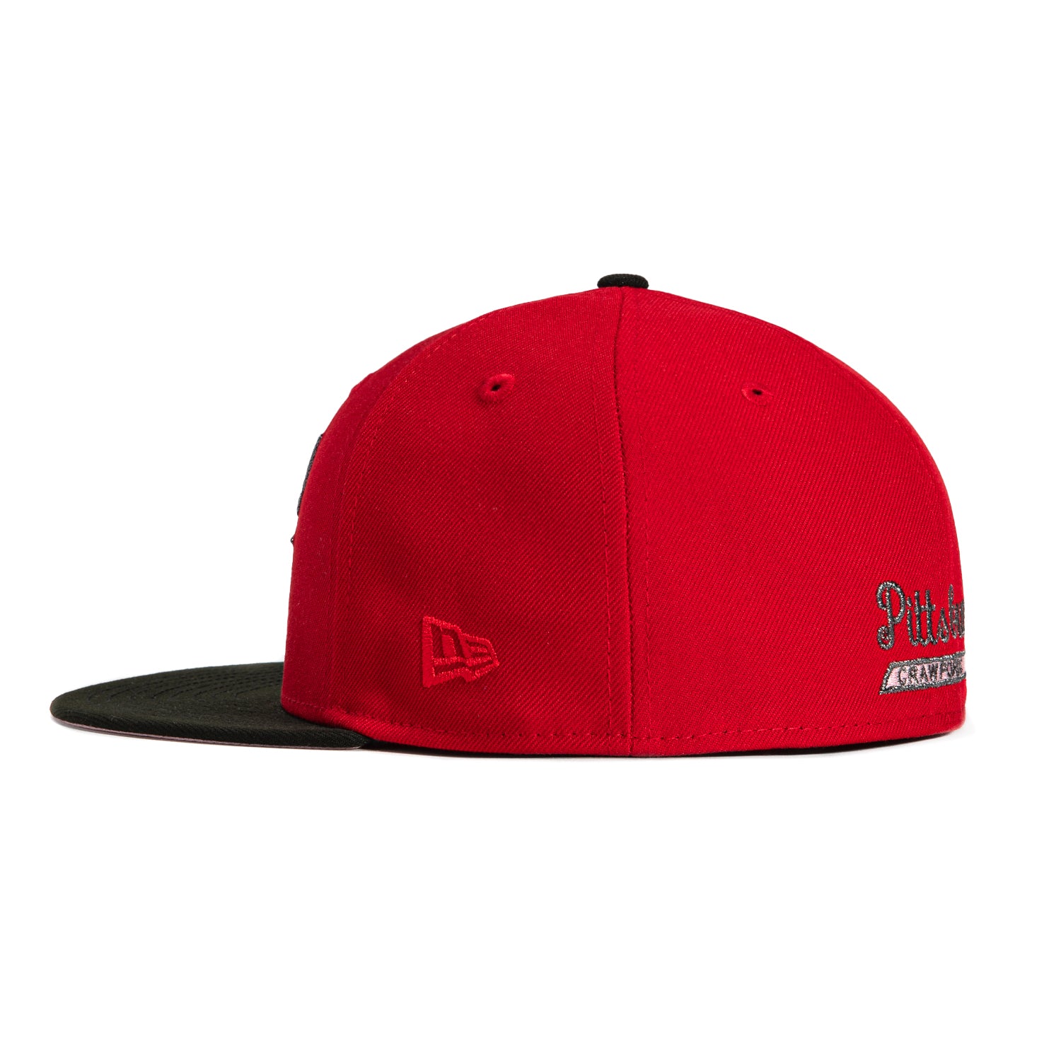 New Era 59Fifty Pittsburgh Crawfords Logo Patch Hat - Red, Black