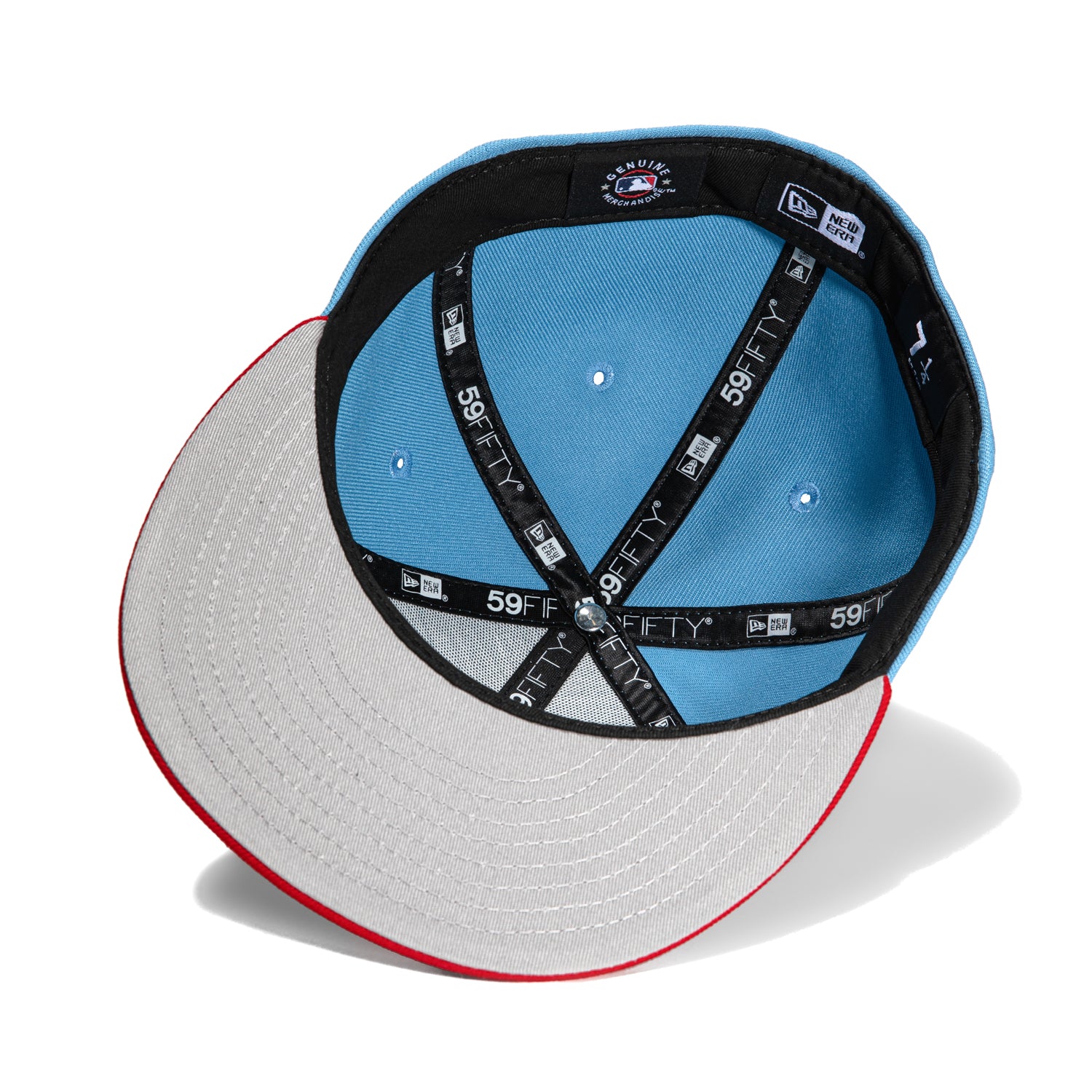 New Era 59Fifty Texas Rangers 2024 All Star Game Patch Script Hat - Light Blue, Red