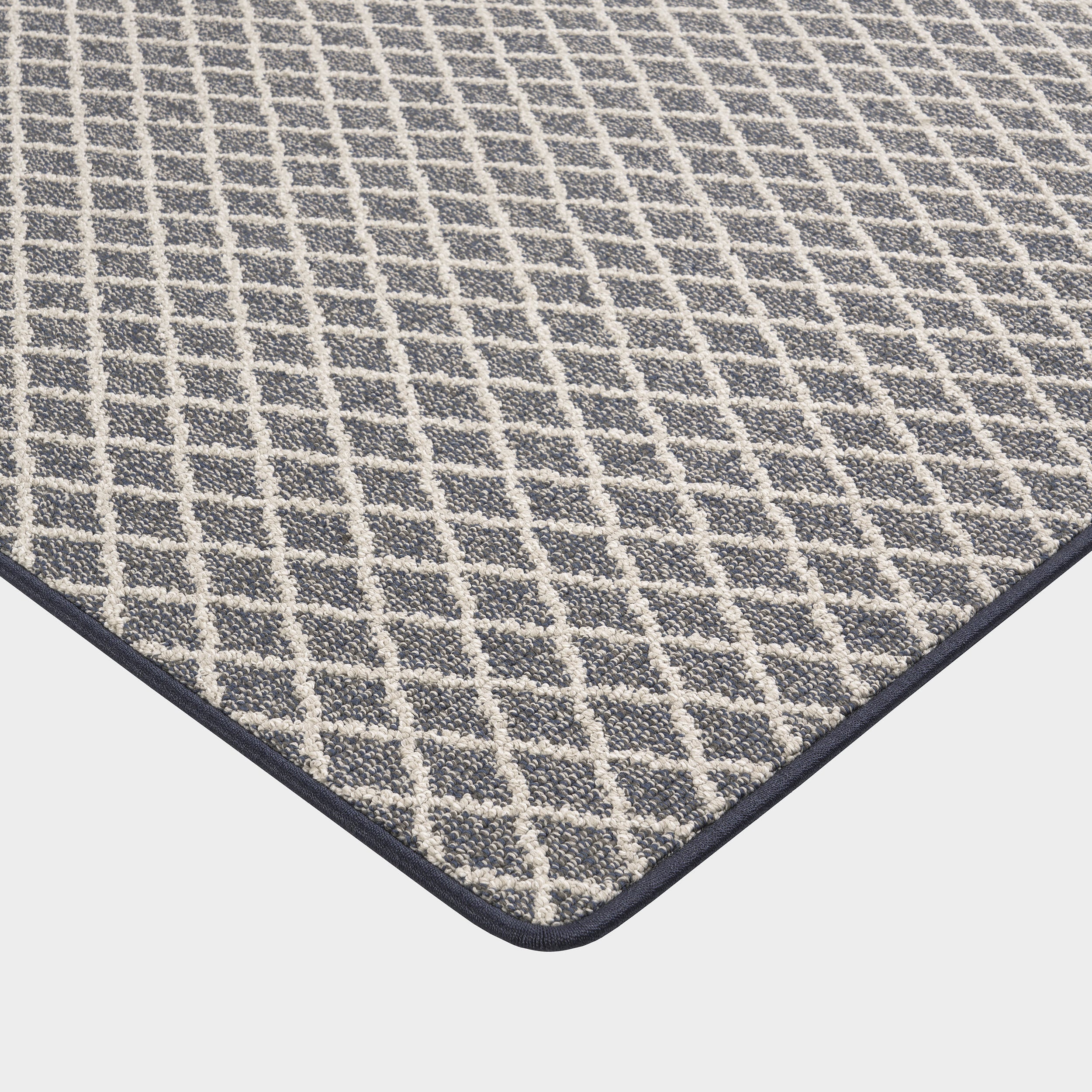 Kittiwake Micro-Trellis Custom Sample Rug | Blue Grey