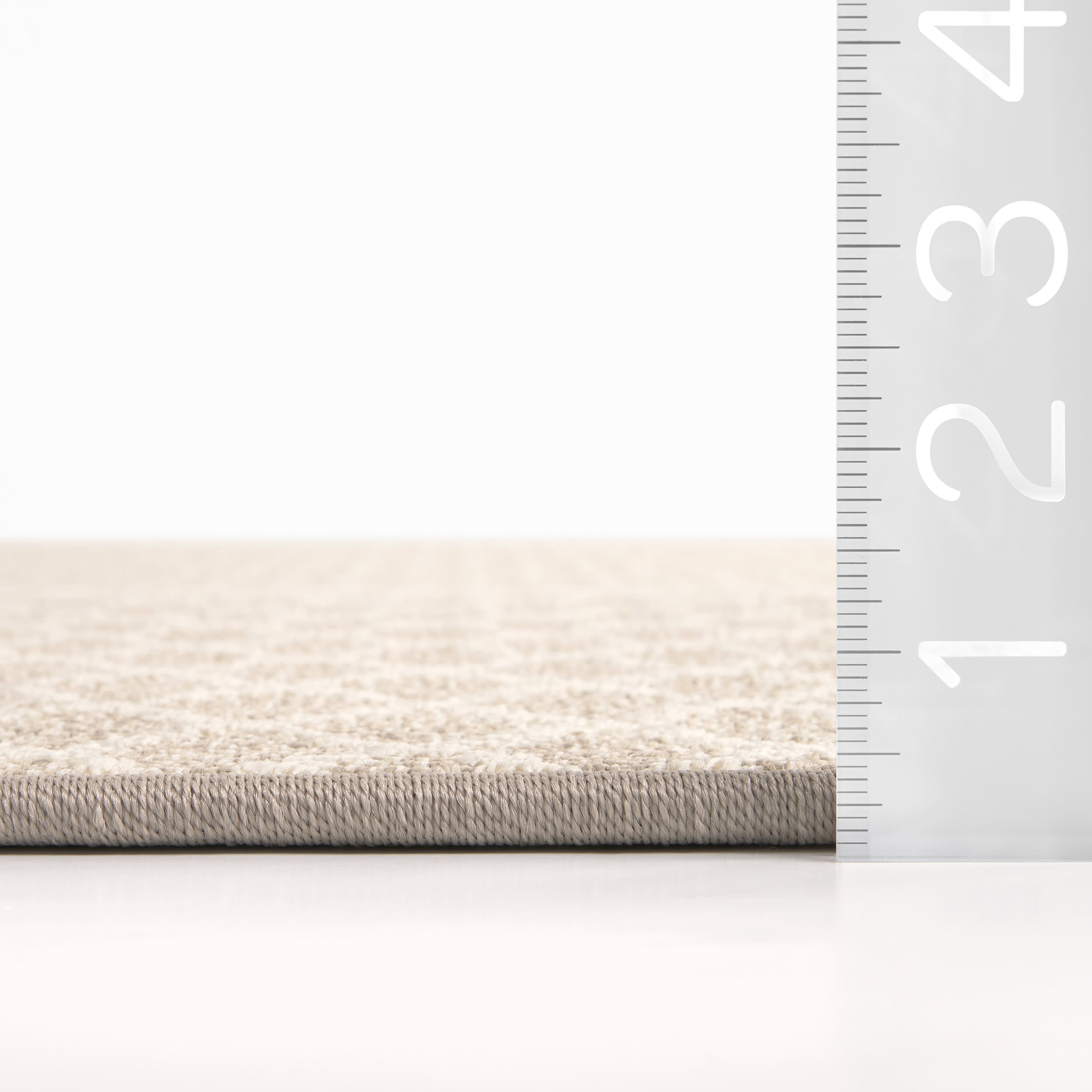 Kittiwake Micro-Trellis Custom Sample Rug | Almond Grey