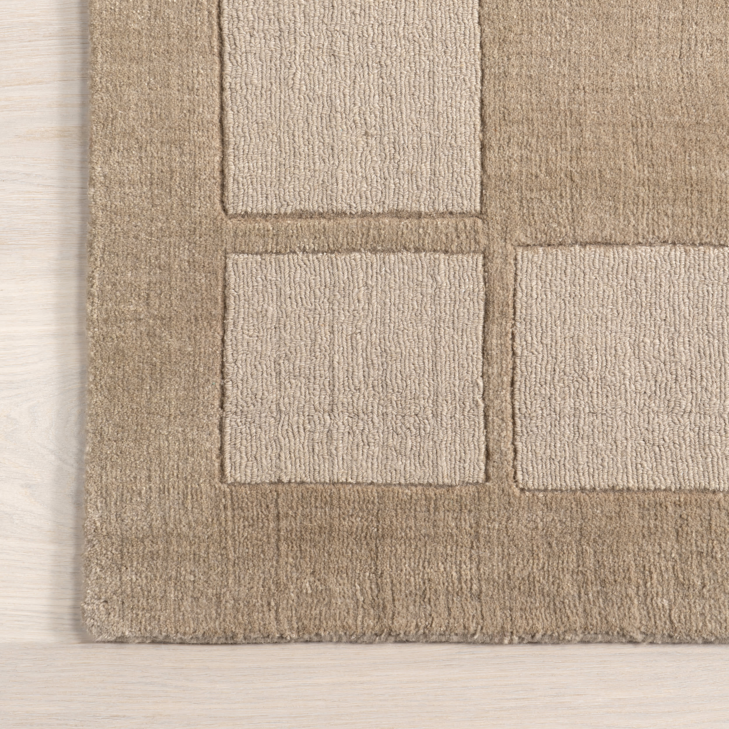 Petra High-Low Wool-Blend Rug | Fawn