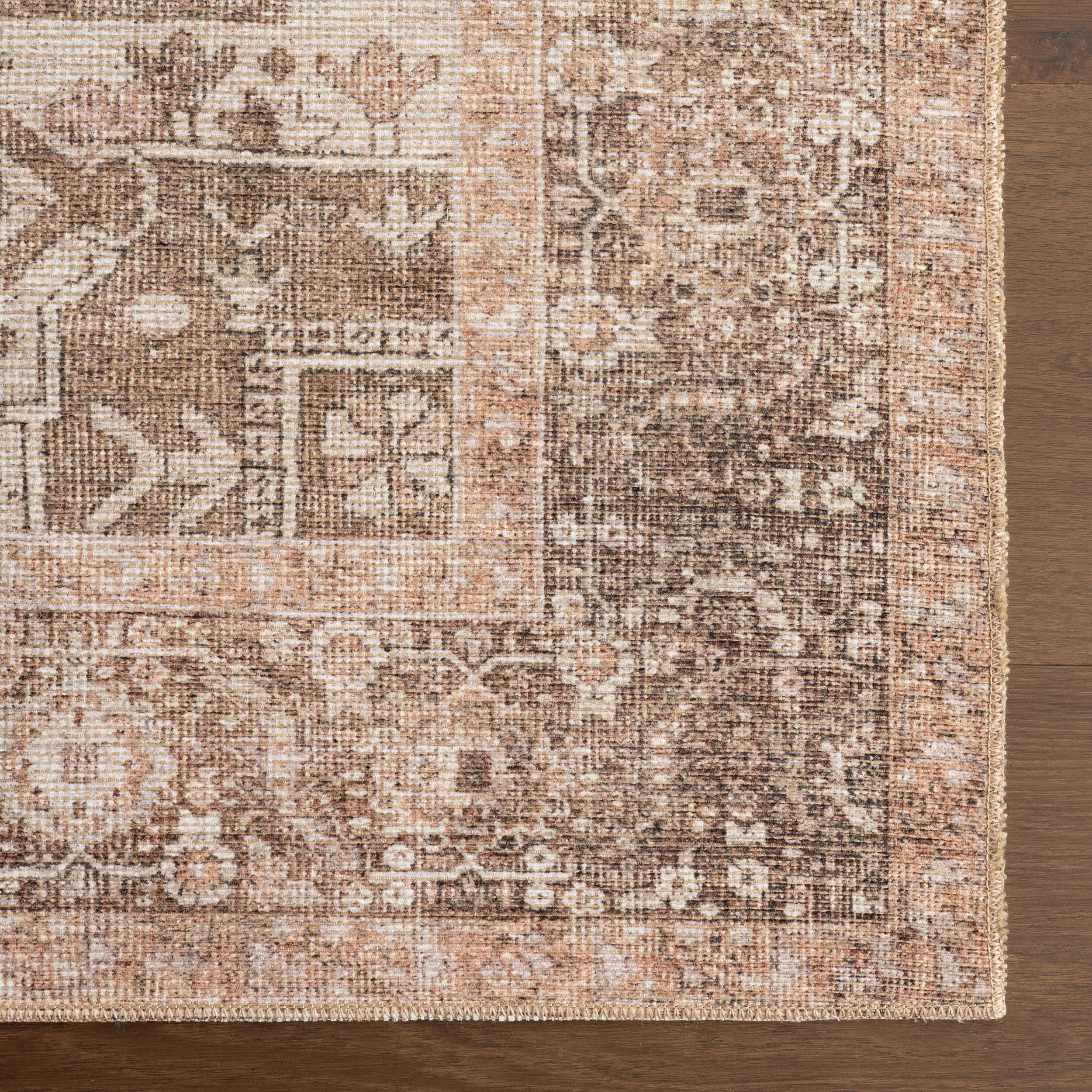 Maddison Vintage Medallion Rug | Light Brown