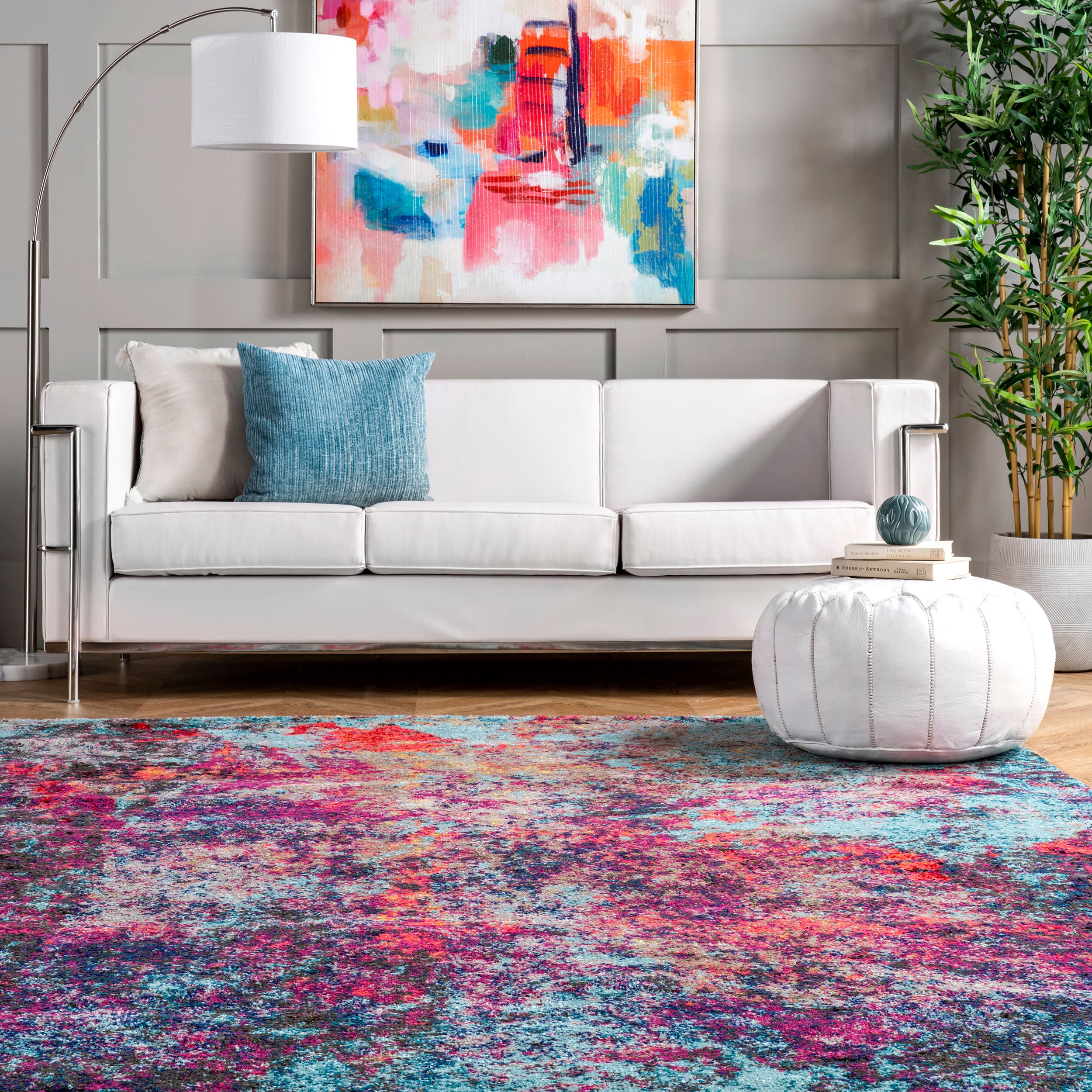 Cloud Nebula Abstract Rug | Multicolor