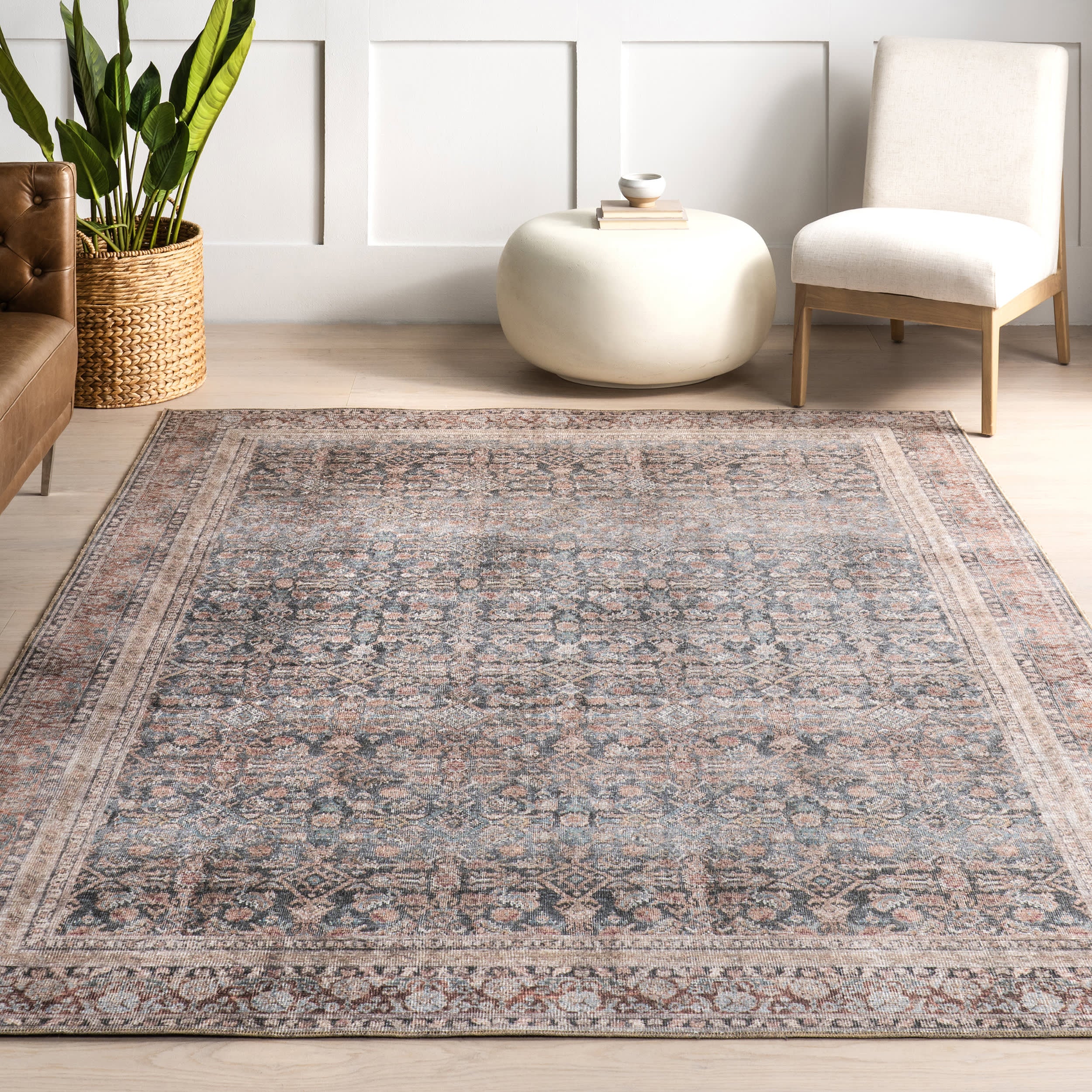 Artemis Vintage Medallion Rug | Blue