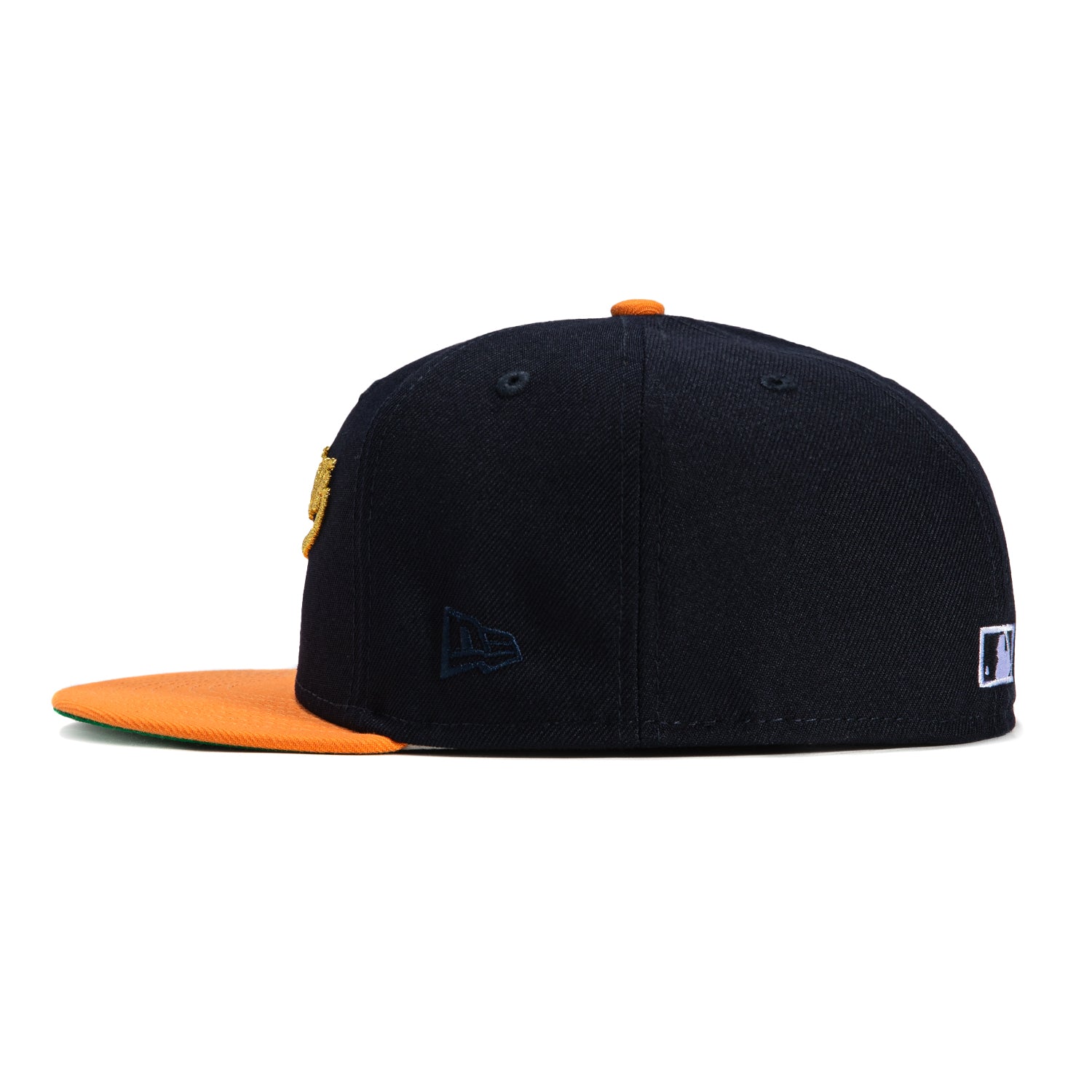 New Era 59Fifty Coco Mango Cherry San Francisco Giants 2007 All Star Game Patch Hat - Navy, Light Orange