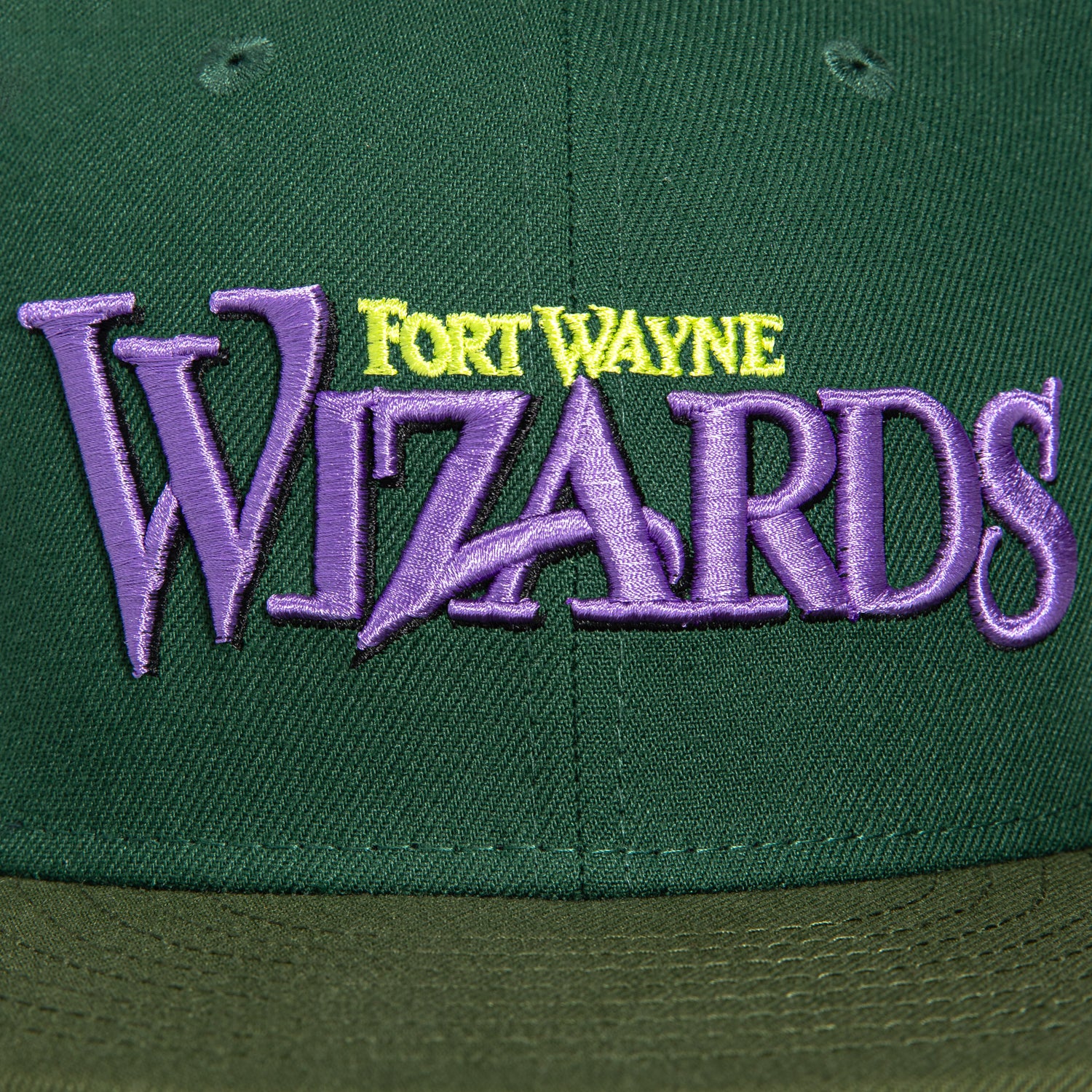 New Era 59Fifty Fort Wayne Wizards Logo Patch Word Hat - Green, Olive