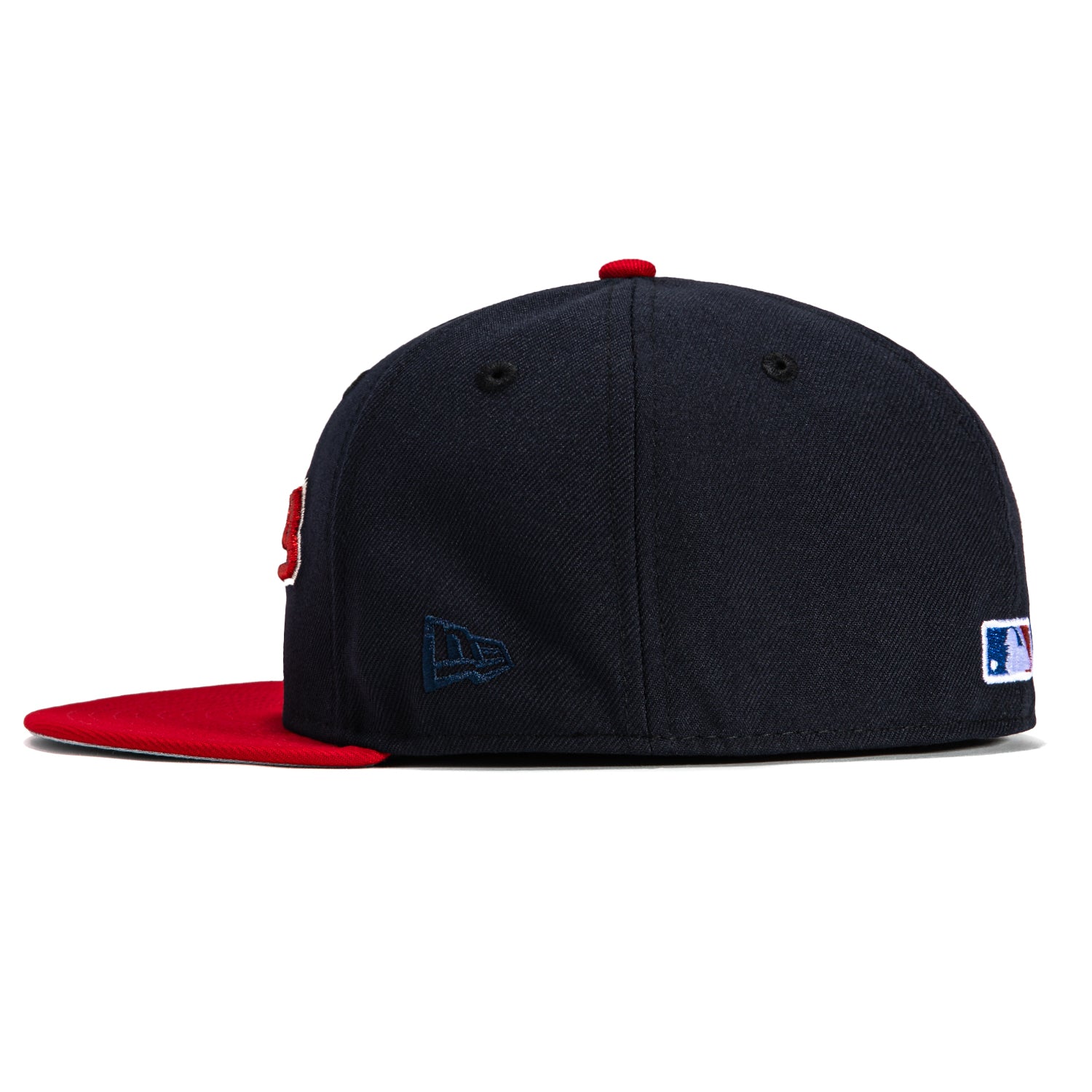 New Era 59Fifty Cleveland Guardians Progressive Field Patch Script Hat - Navy, Red