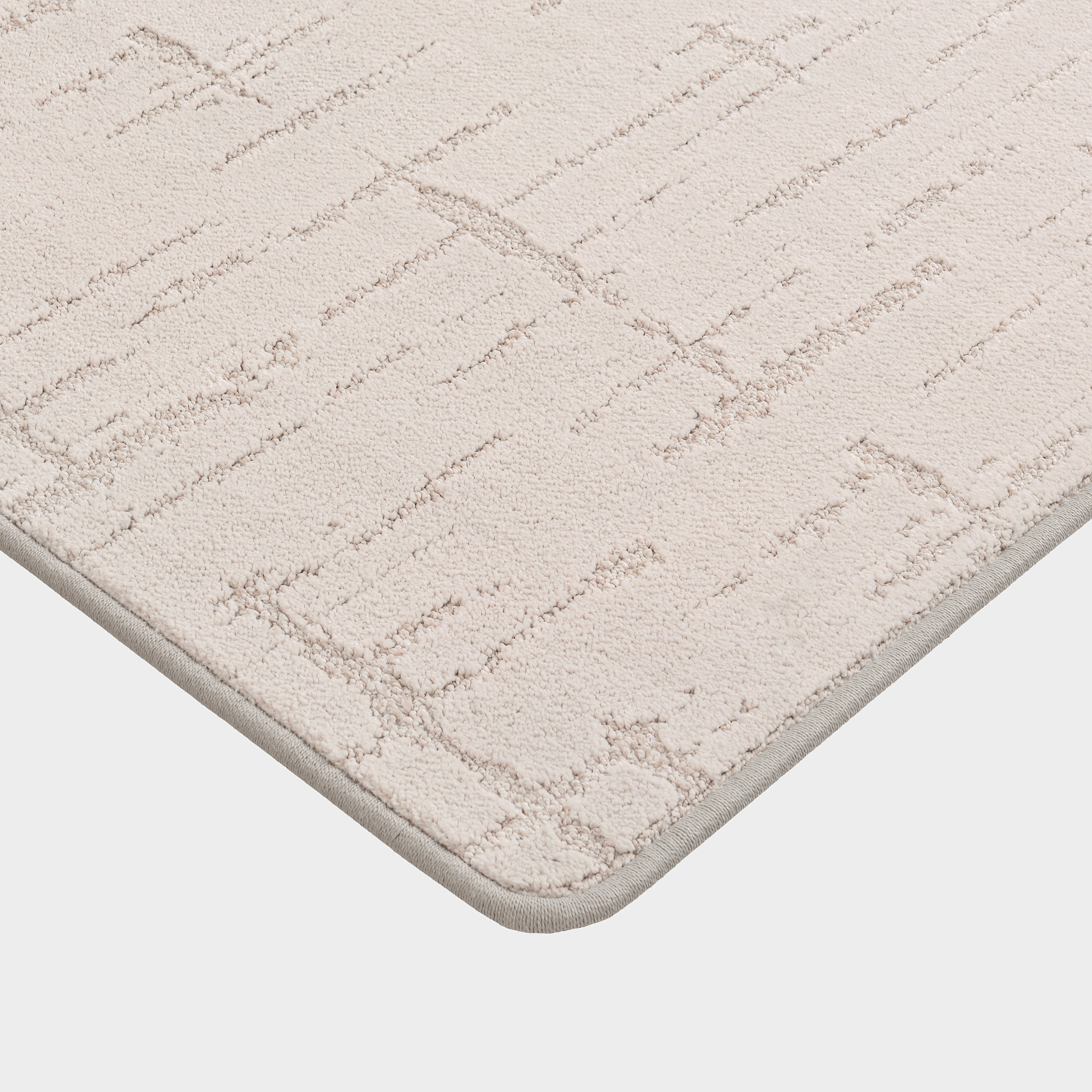 Ibis Crosshatch Custom Sample Rug | Light Grey