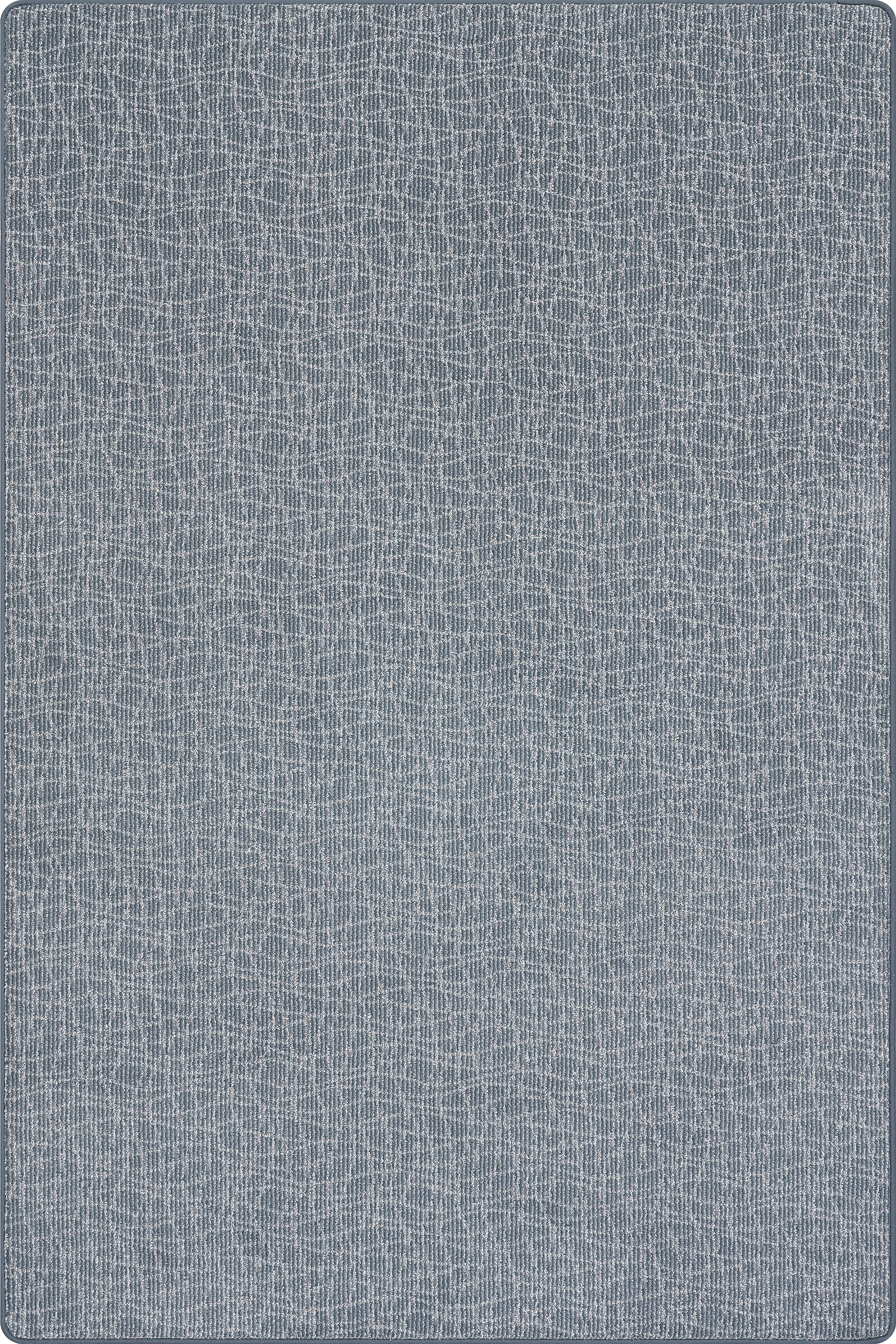 Dunlin Wavy Ridged Custom Rug | Blue Grey