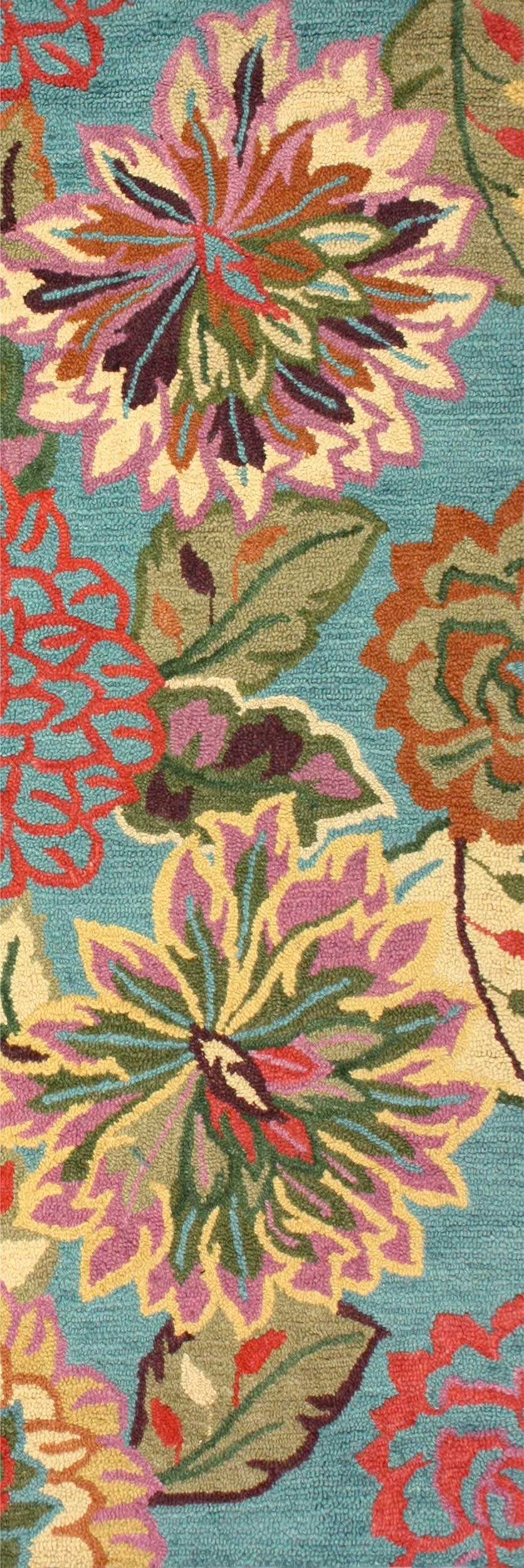 Floral Wool Rug | Multicolor