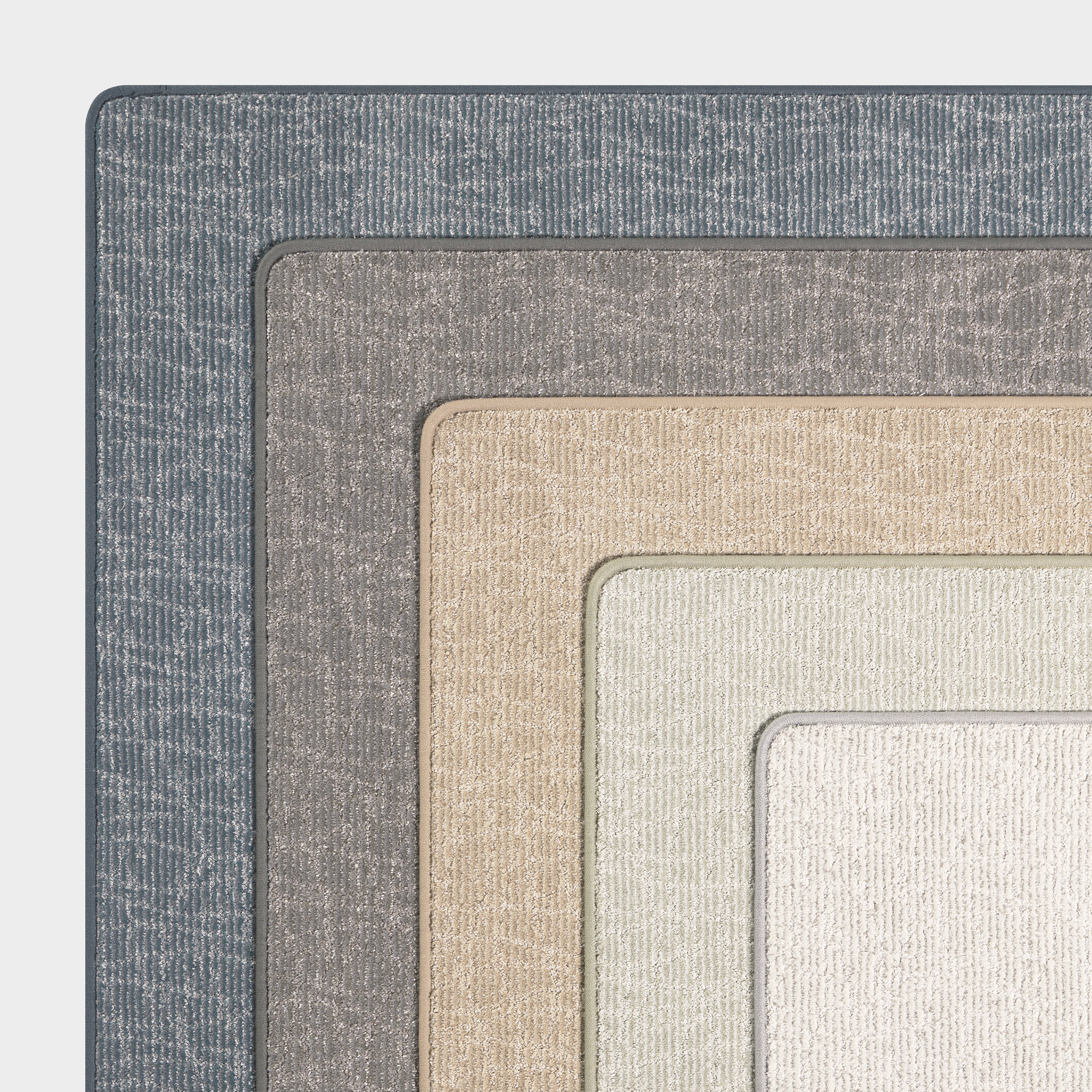 Dunlin Wavy Ridged Custom Rug | Beige Grey