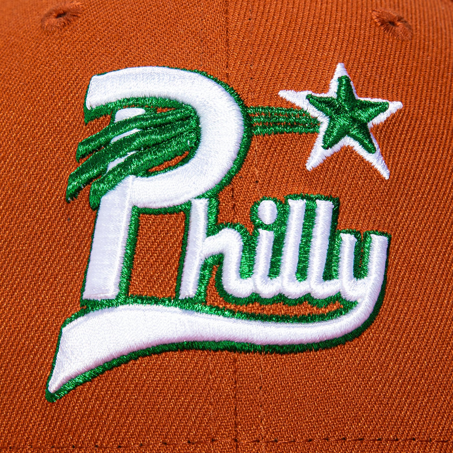 New Era 59Fifty Philadelphia Stars Negro League Patch Hat - Burnt Orange