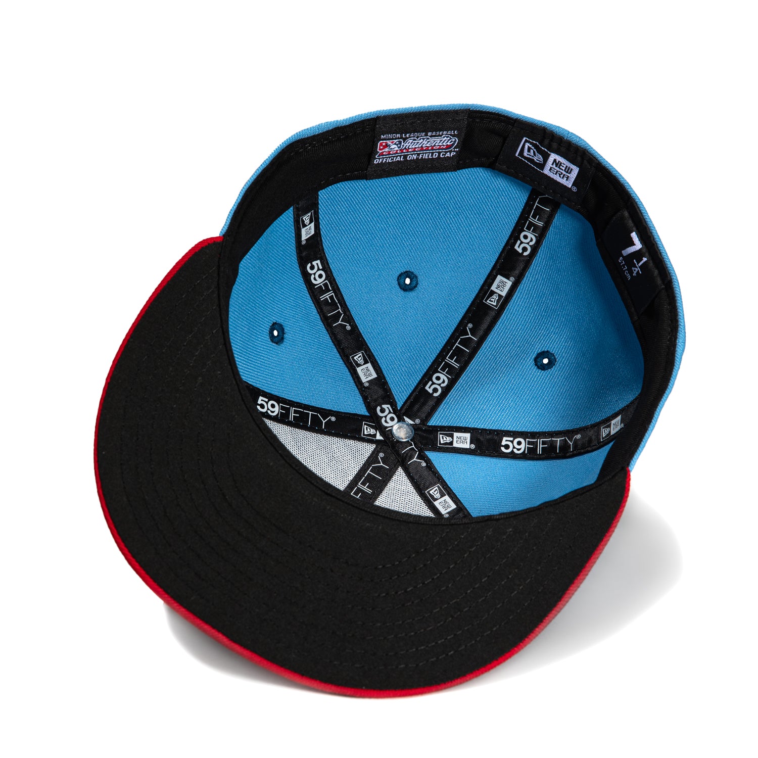 New Era 59Fifty Eugene Emeralds Exploding Whales Hat -  Light Blue, Red