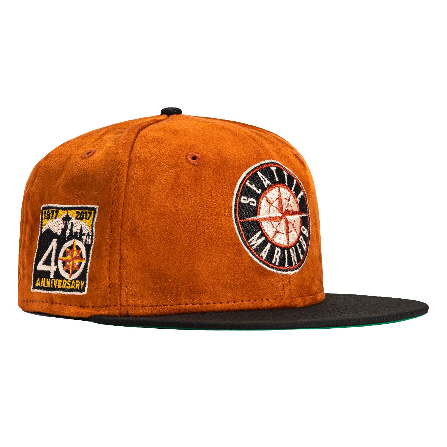 New Era 59Fifty S'mores Seattle Mariners 40th Anniversary Patch Hat - Burnt Orange, Black