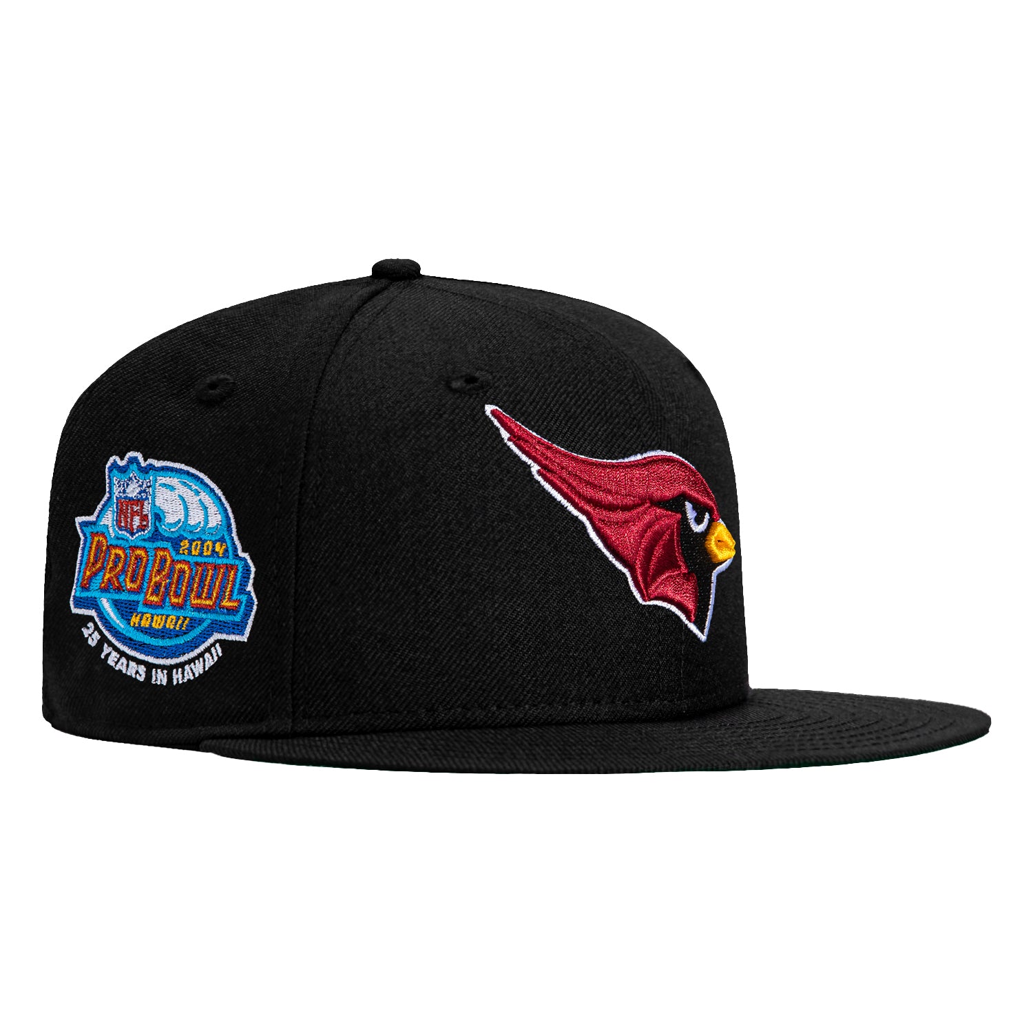 New Era 59Fifty Black Dome Arizona Cardinals 2004 Pro Bowl Patch Hat -  Black