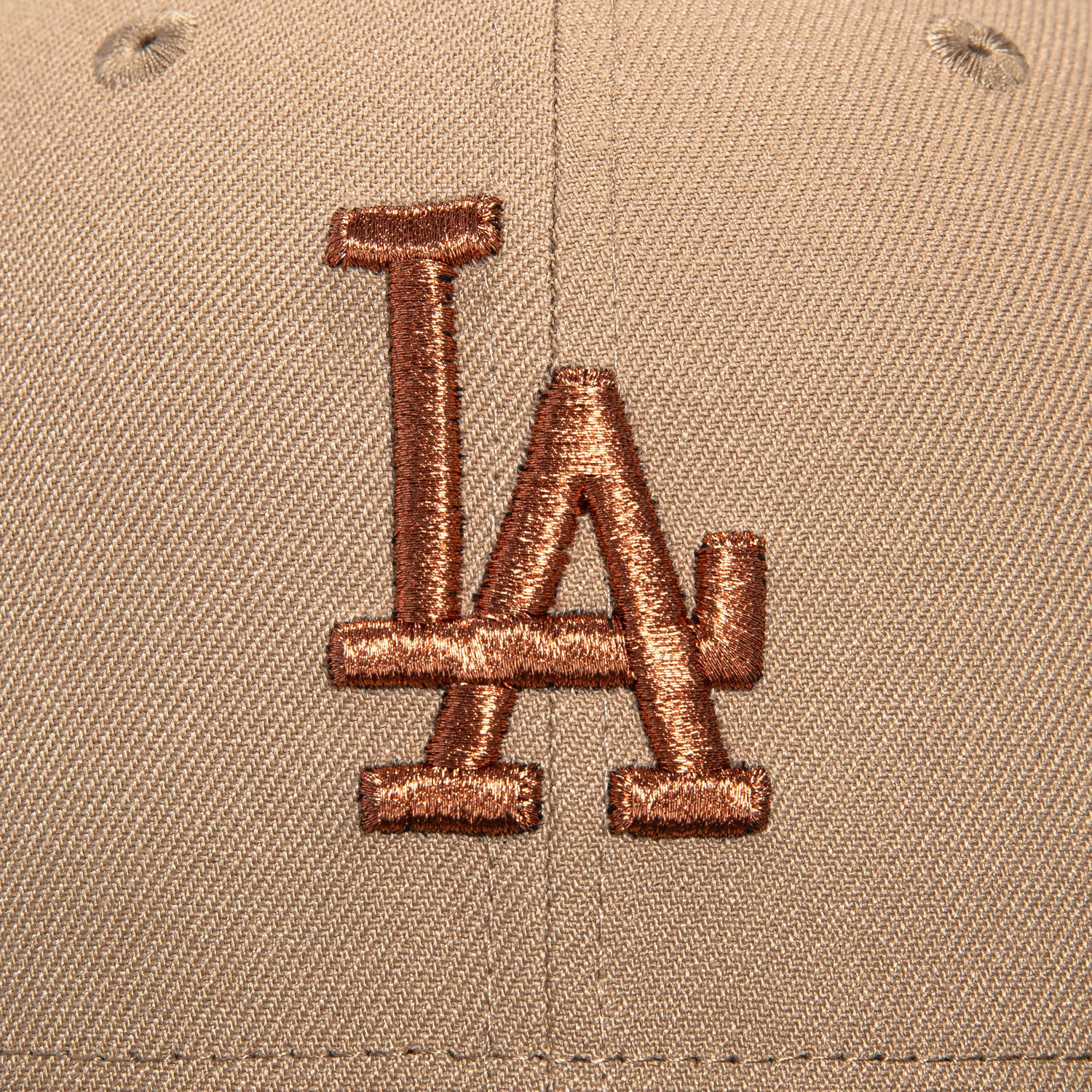 New Era 59Fifty Los Angeles Dodgers Bicentennial Patch Hat - Khaki, Brown