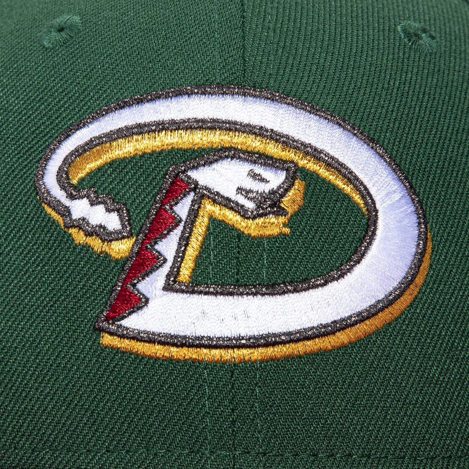 New Era 59Fifty Velvet Ham Arizona Diamondbacks 2001 World Series Patch D Hat - Green, Cardinal