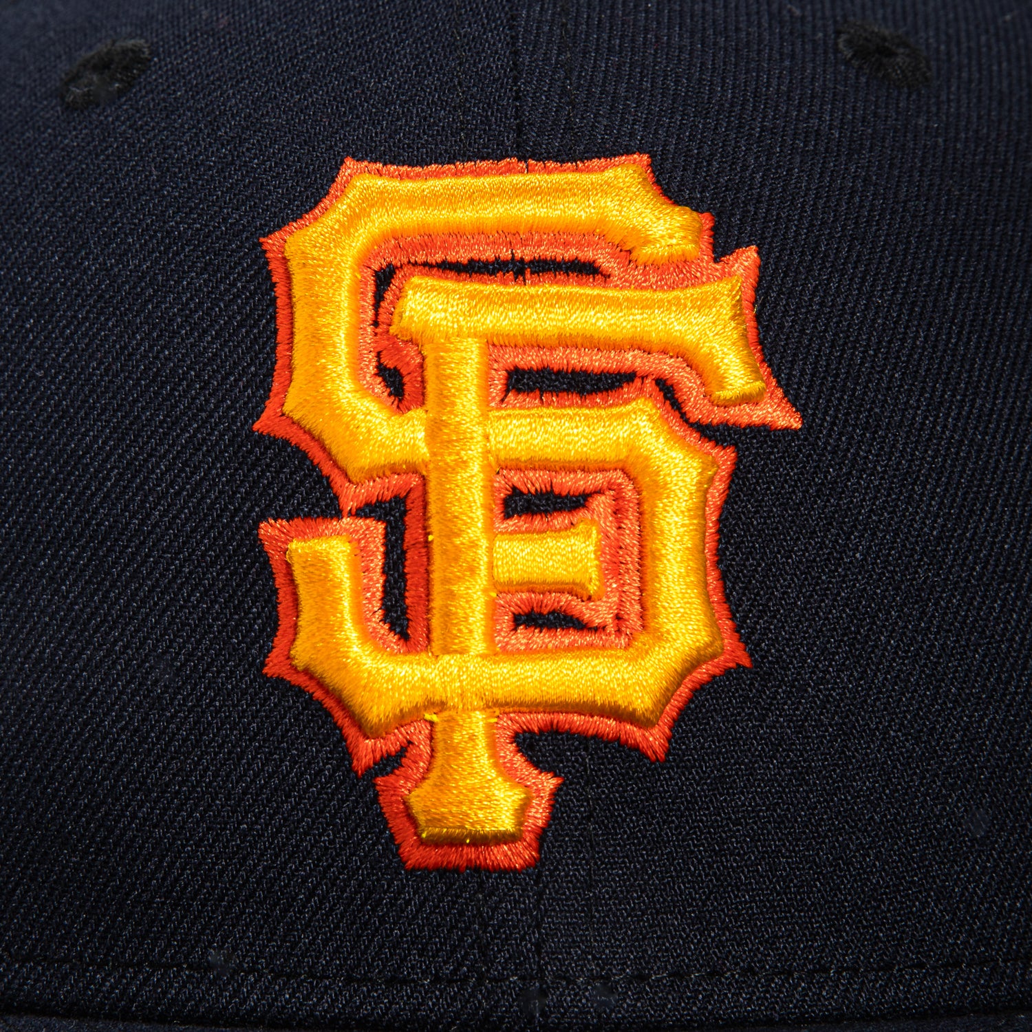 New Era 59Fifty Cool Fashion San Francisco Giants 60th Anniversary Patch Hat - Navy, Orange, Gold