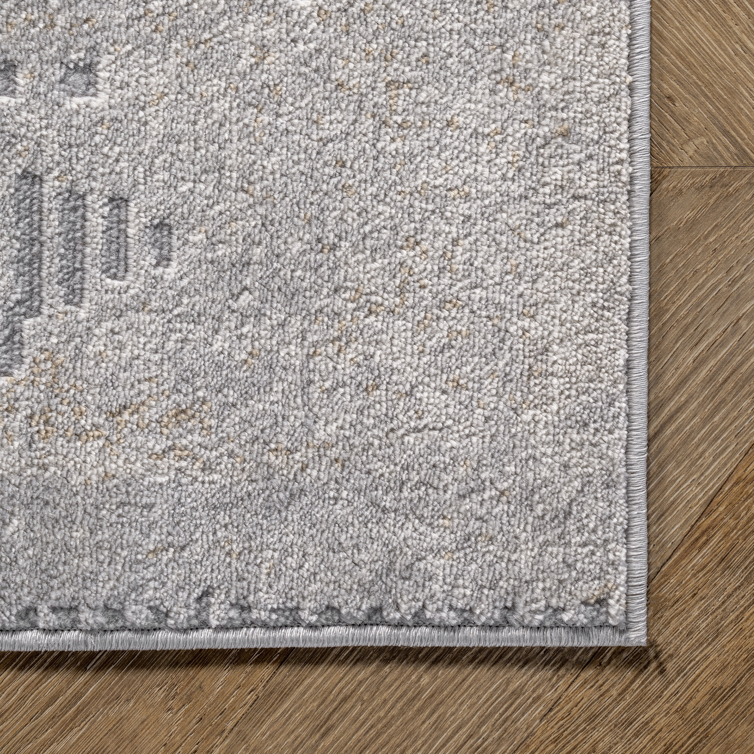 Iris Textured Abstract Rug | Light Grey