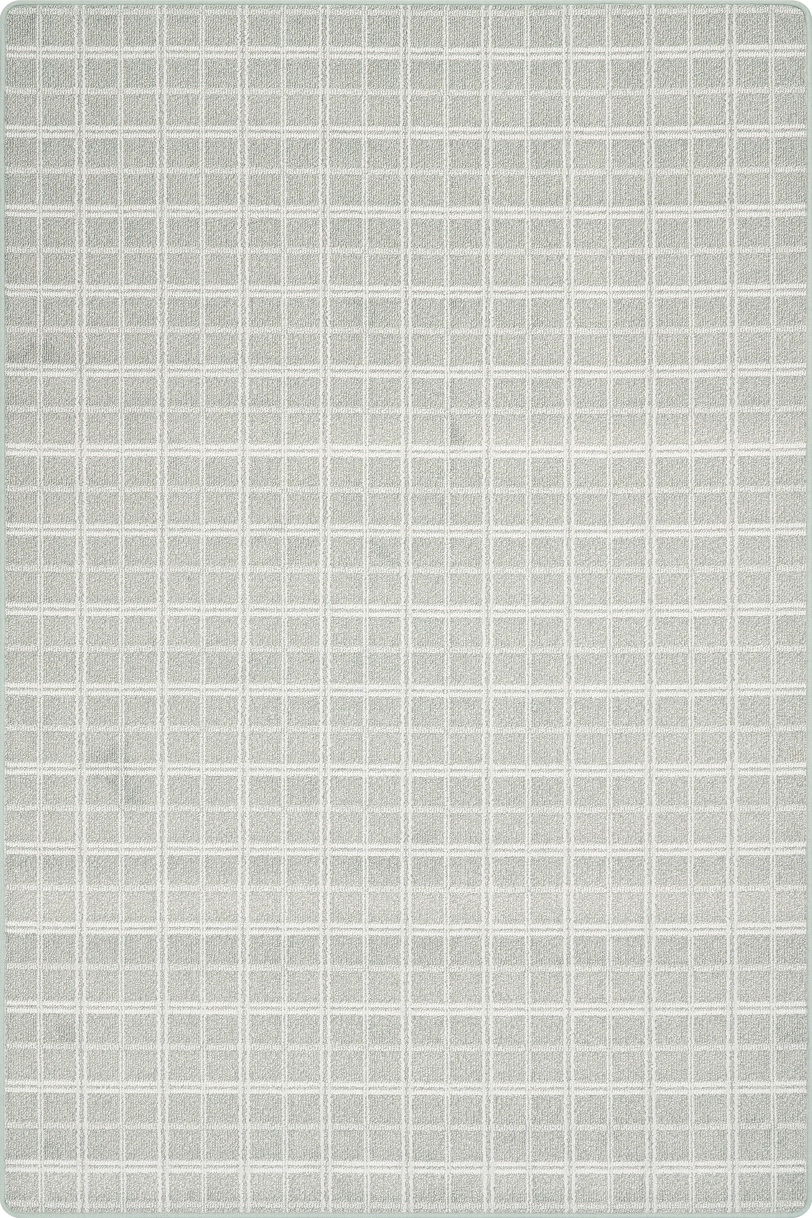 Mallard Plaid Ridged Custom Sample Rug | Pale Blue