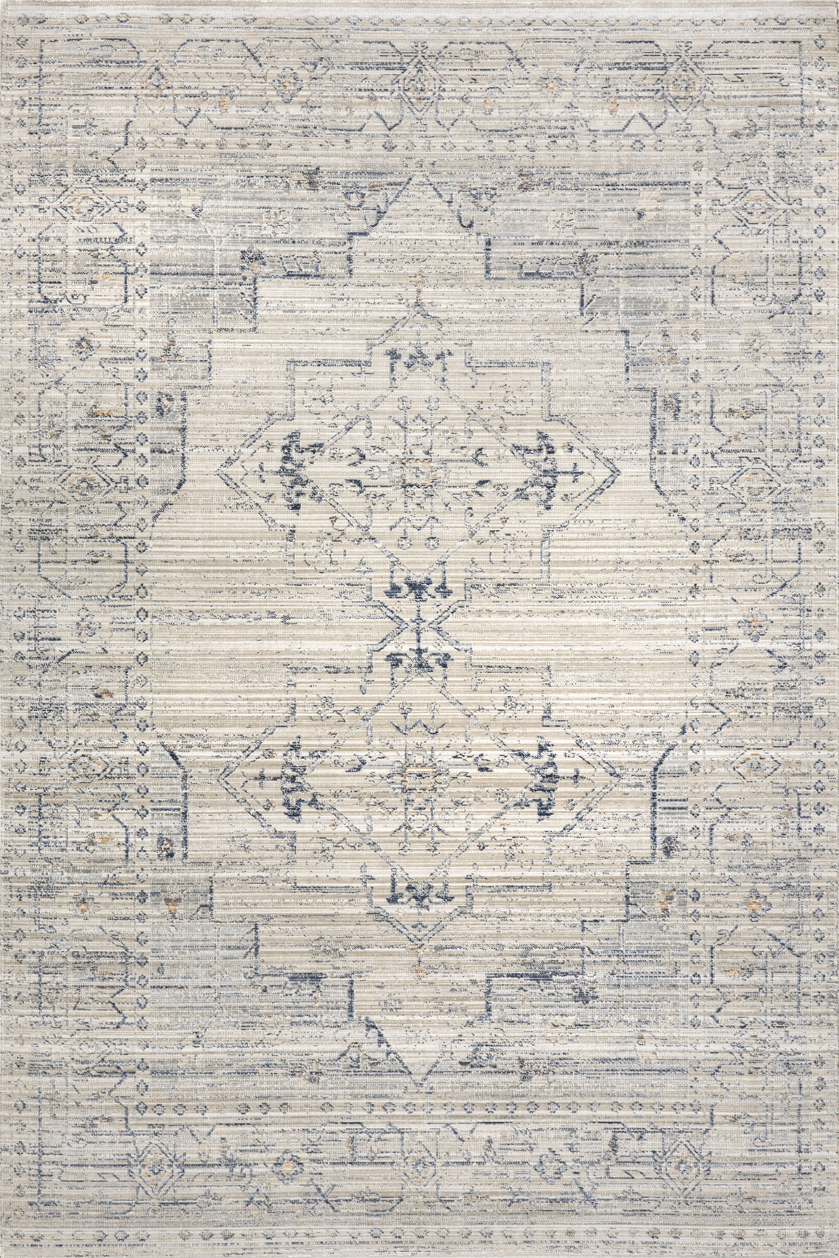 Zelly Medallion Washable Indoor/Outdoor Rug | Beige