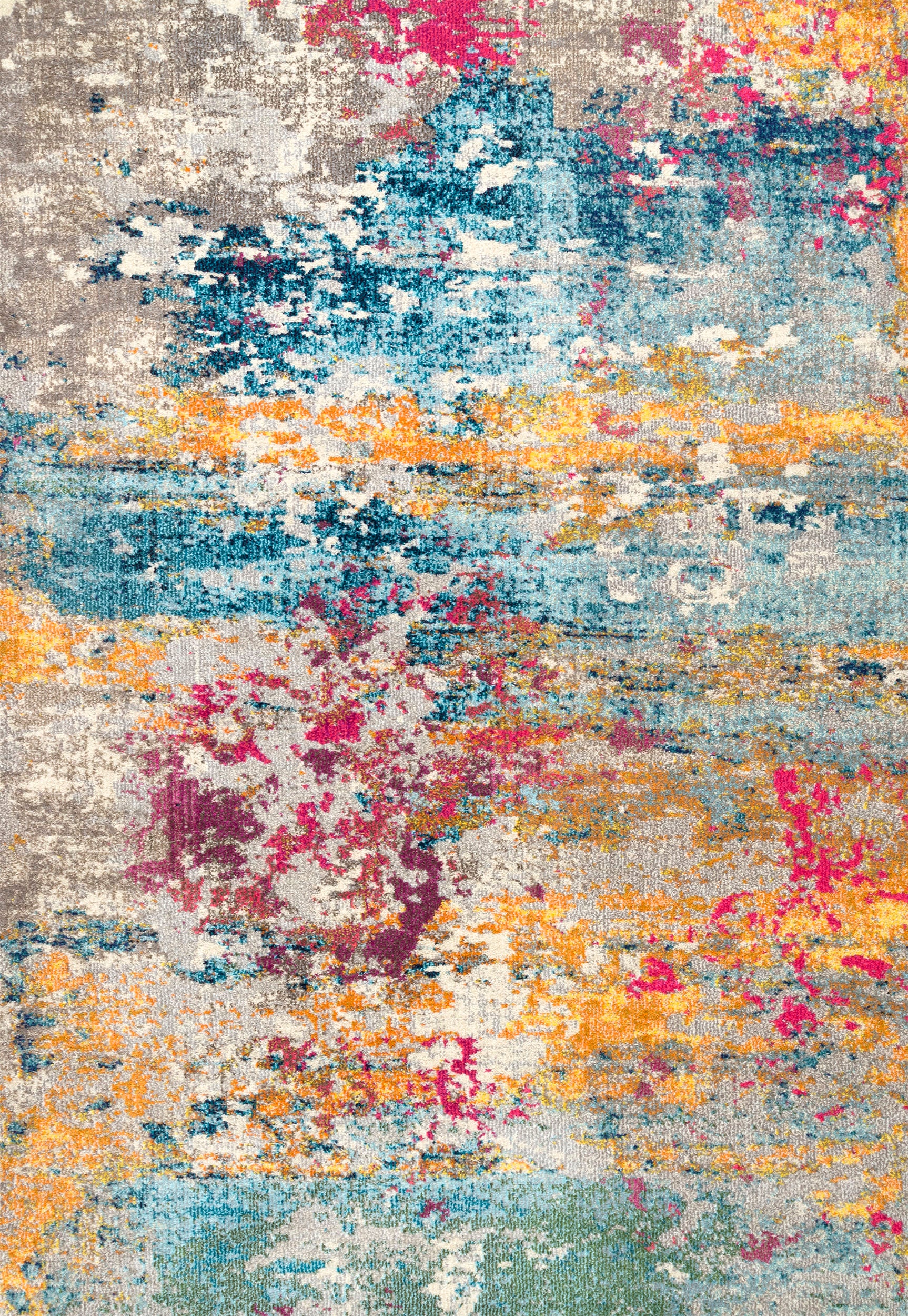 Abstract Nebula Rug | Multicolor