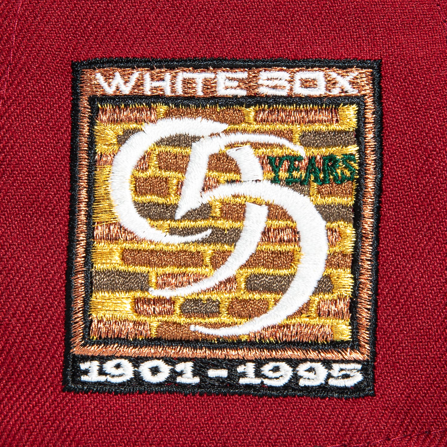 New Era 59Fifty Brick by Brick Chicago White Sox 95th Anniversary Patch Hat - Cardinal, Green